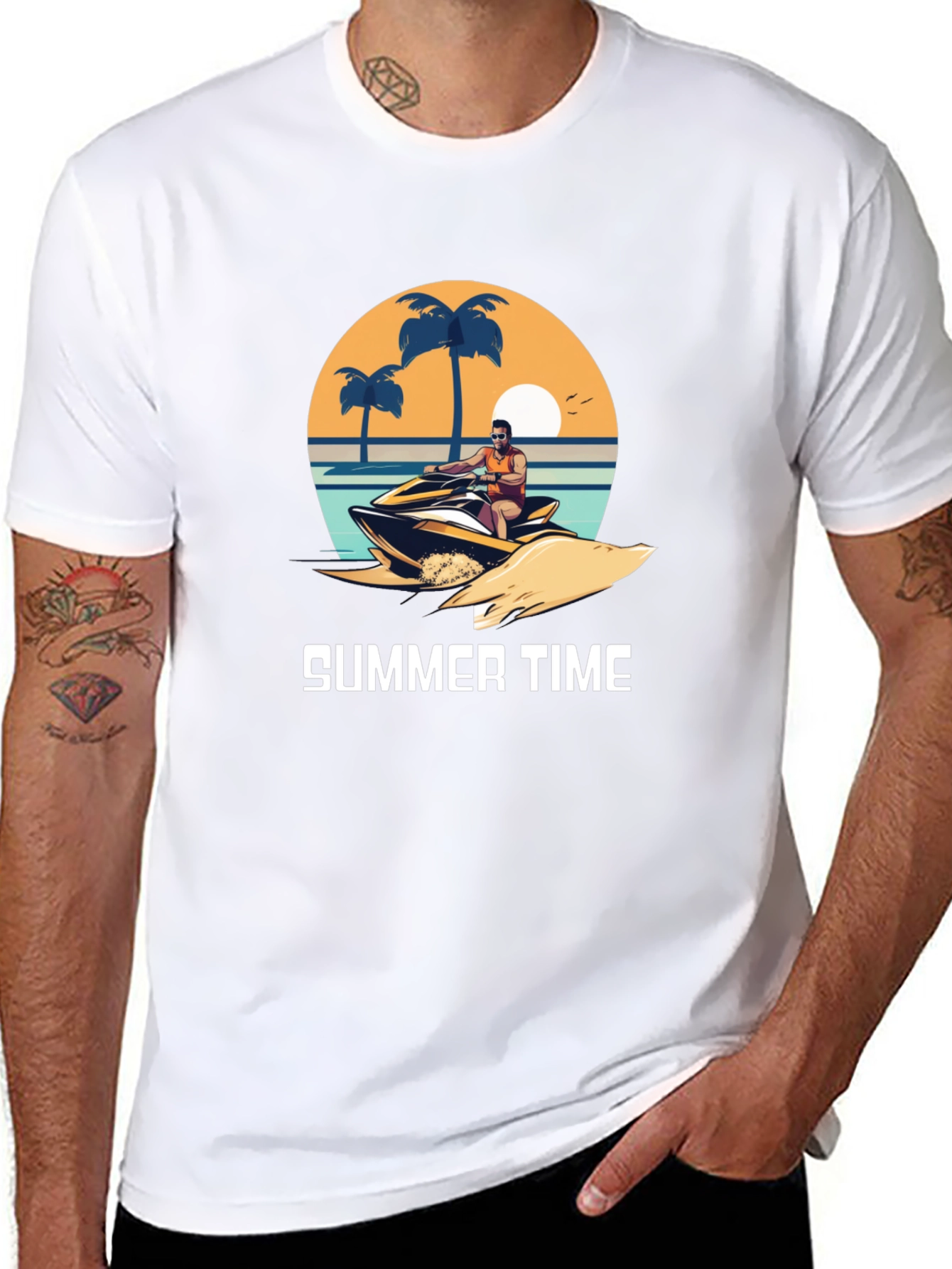 Summer Time Graphic T-Shirt - Beach Vibes