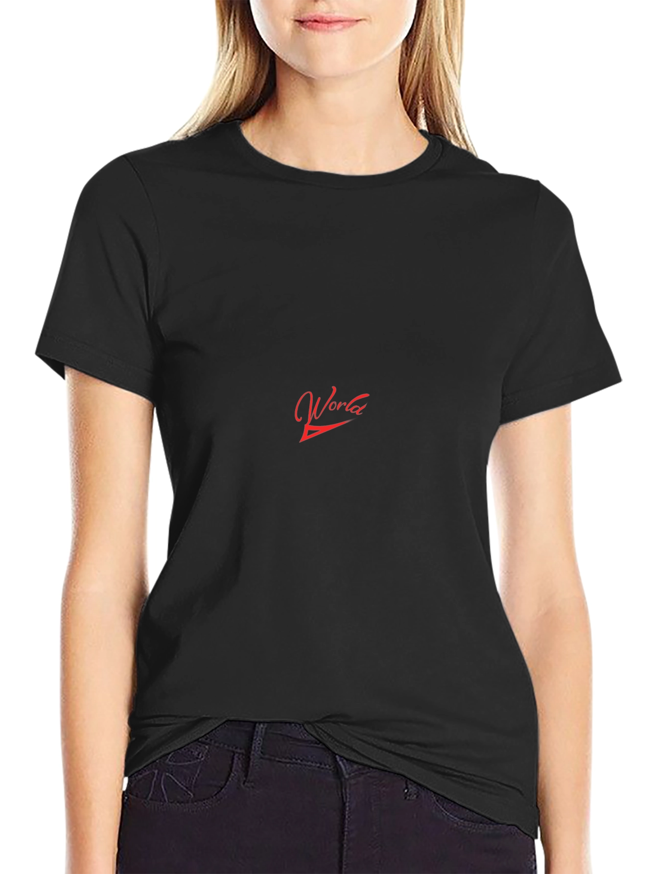 World Graphic Black T-Shirt