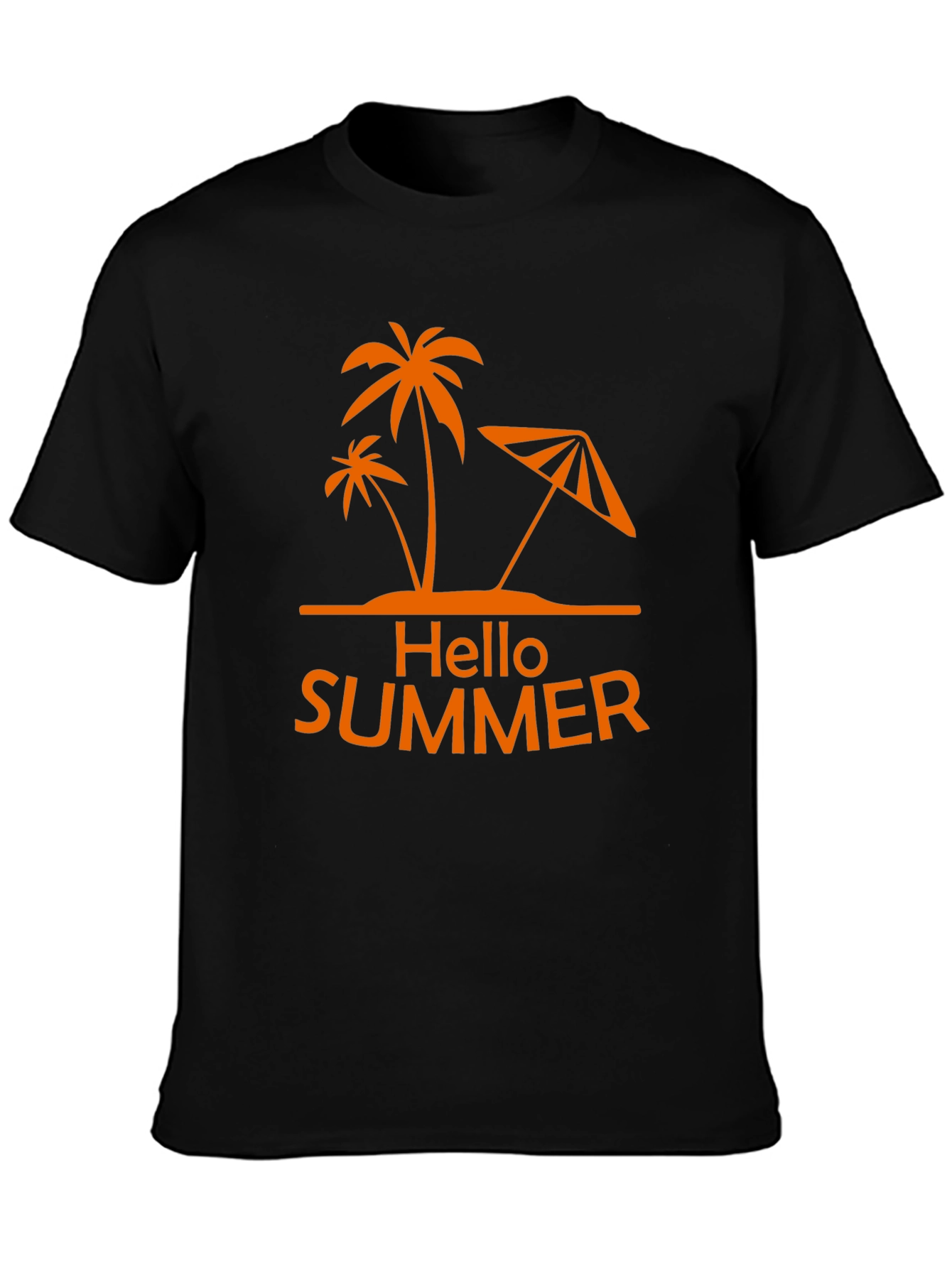 Hello Summer Palm Tree Graphic Tee