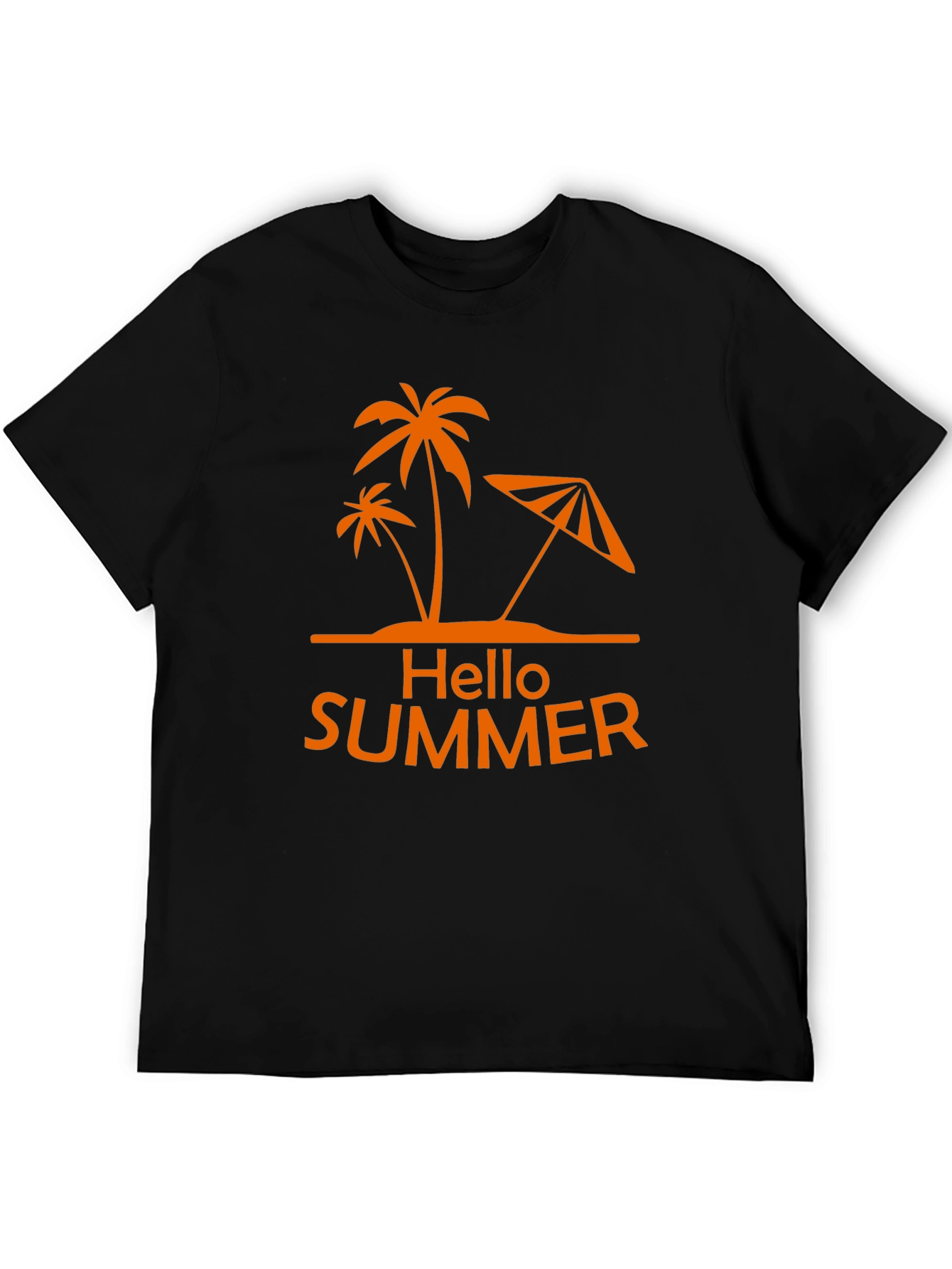 Hello Summer Palm Tree Graphic Tee