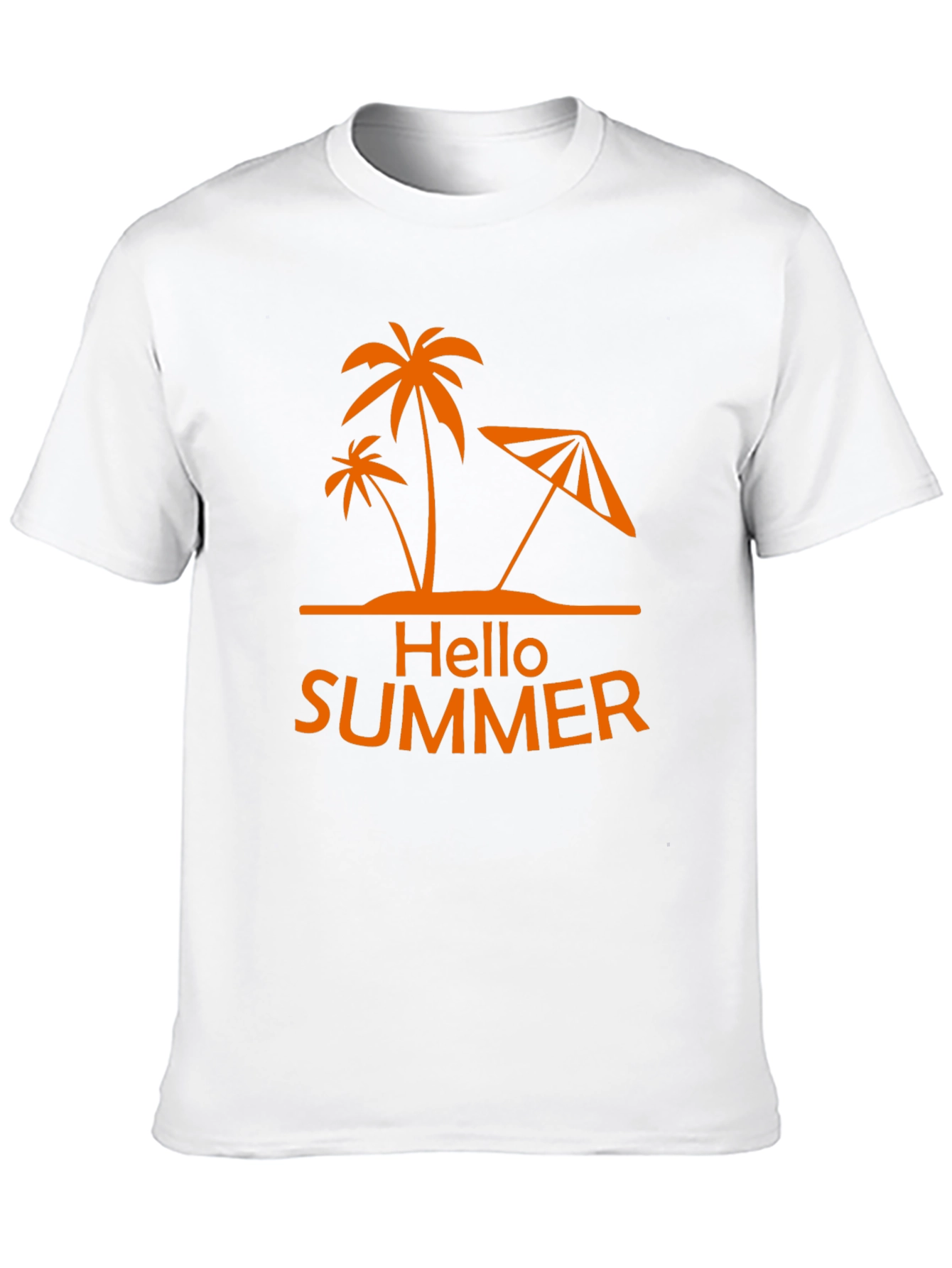 Hello Summer Palm Tree Graphic Tee