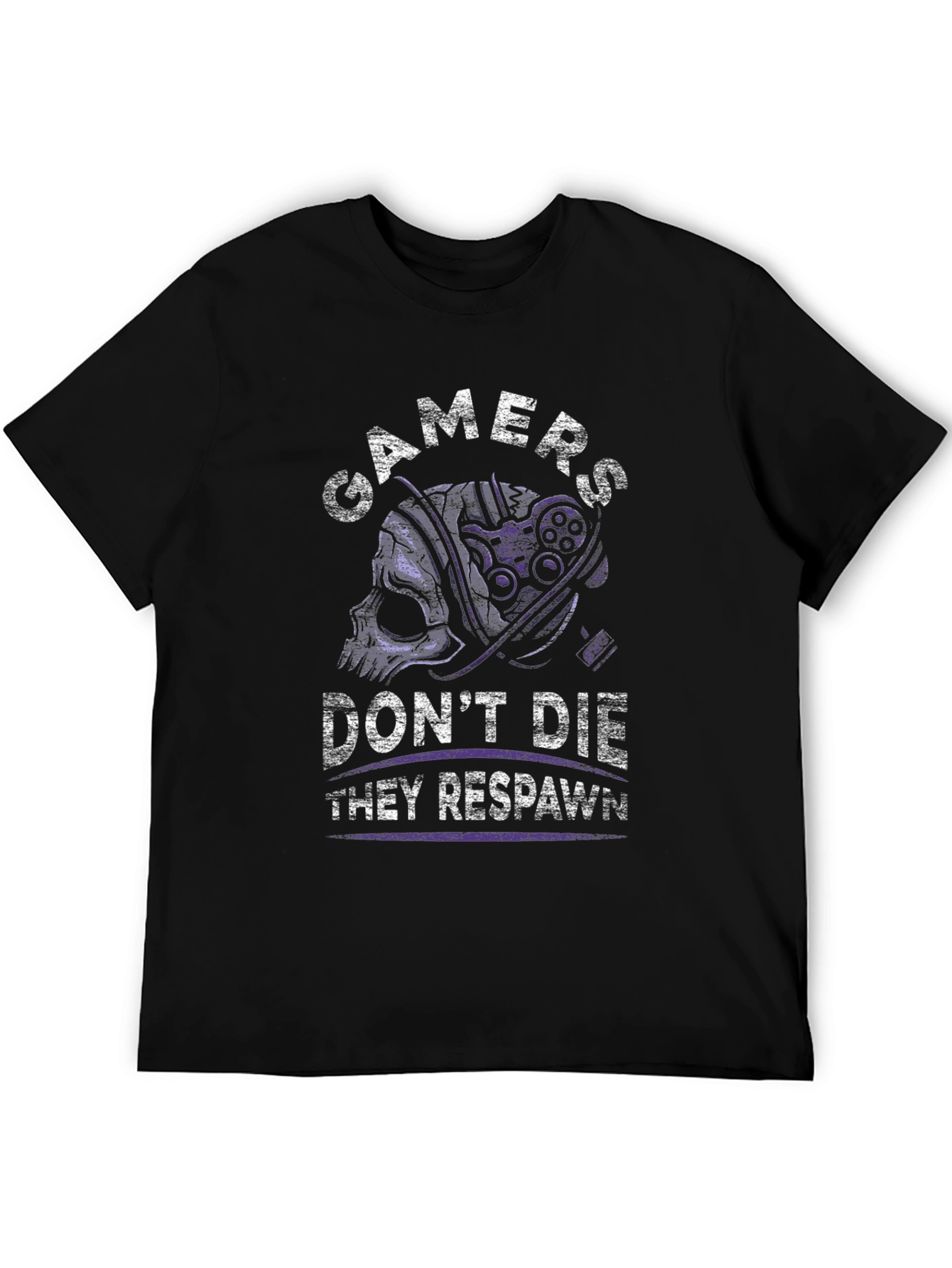 Gamers Dont Die T-Shirt - They Respawn