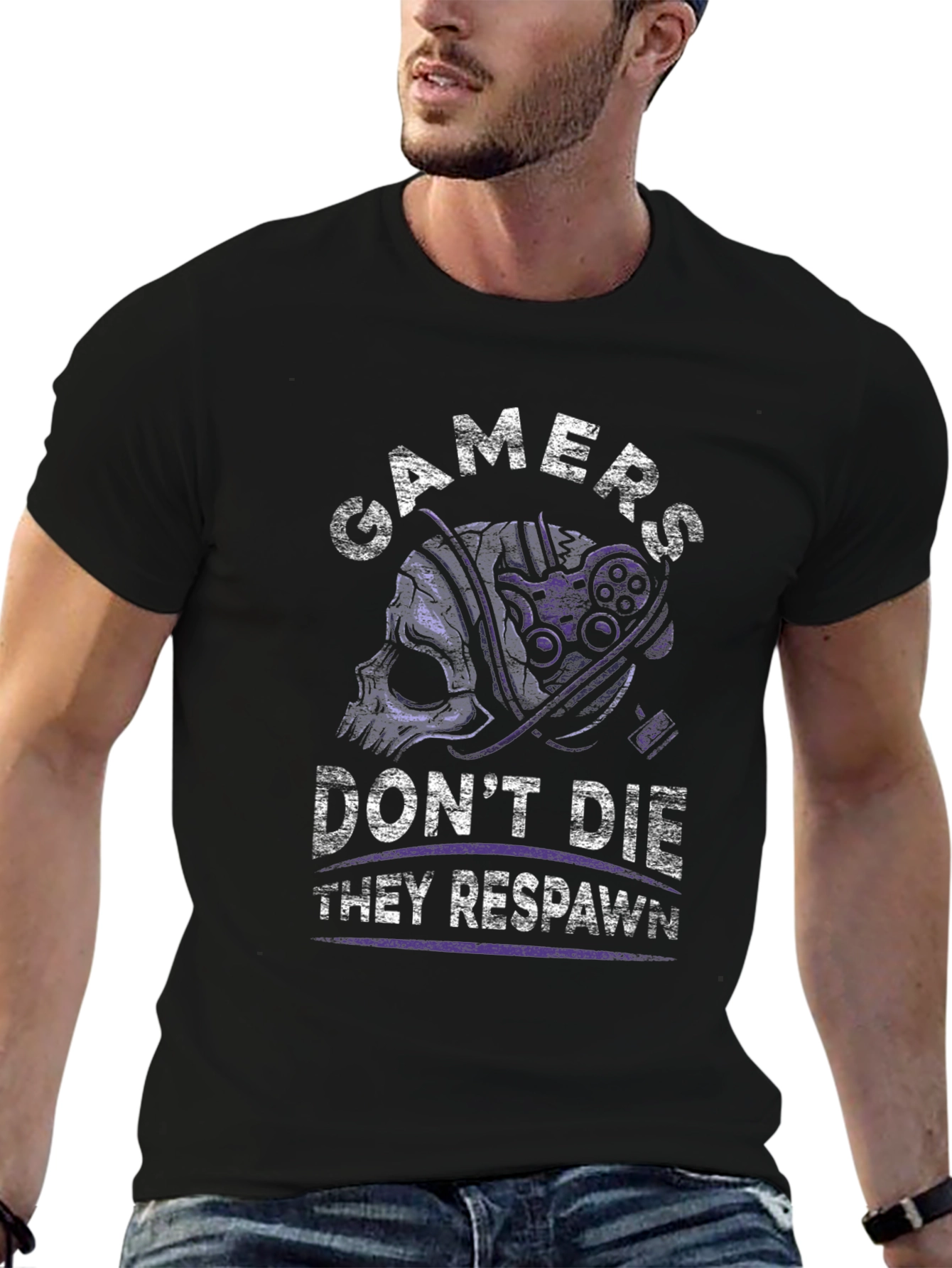 Gamers Dont Die T-Shirt - They Respawn
