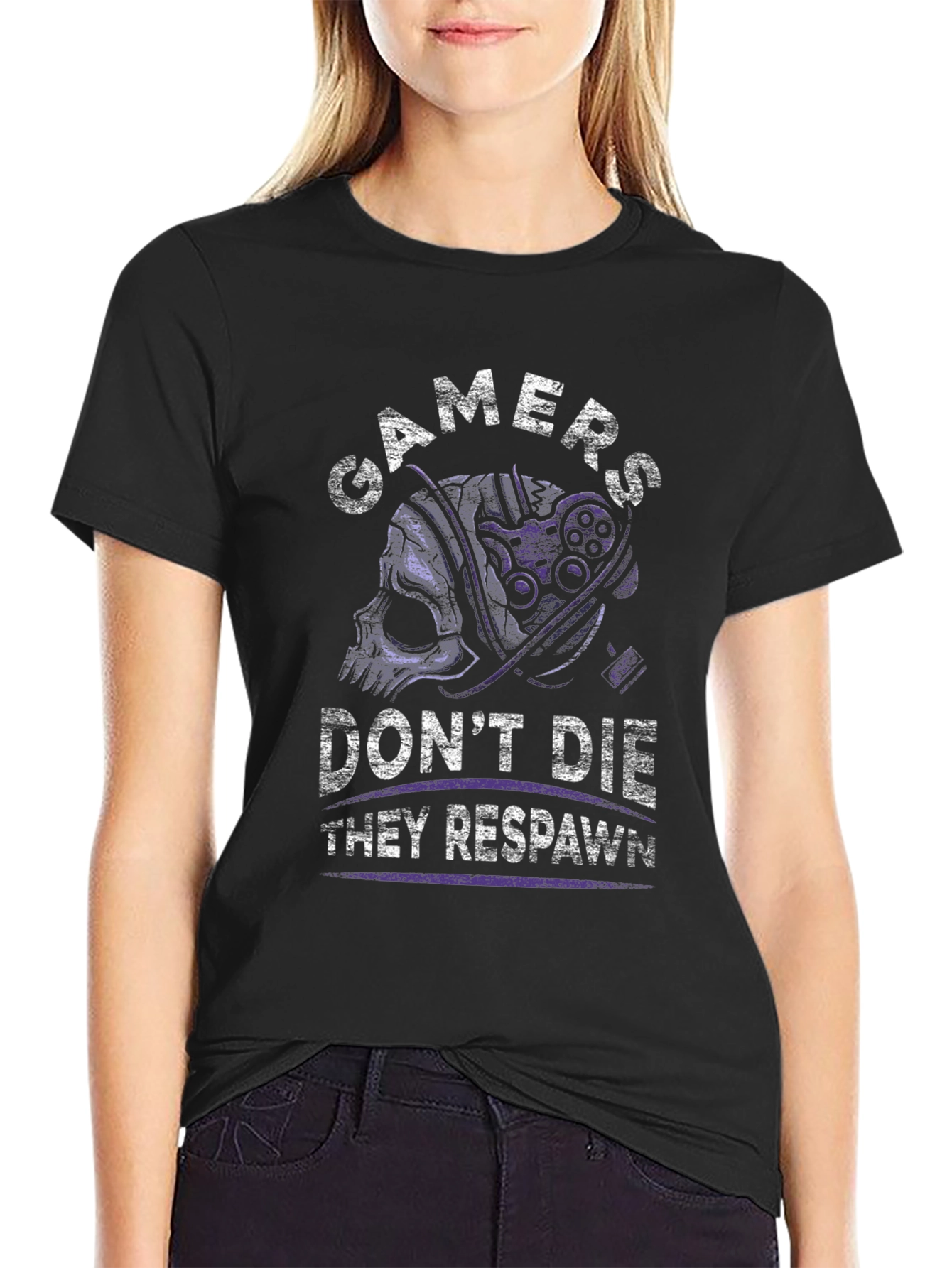 Gamers Dont Die T-Shirt - They Respawn