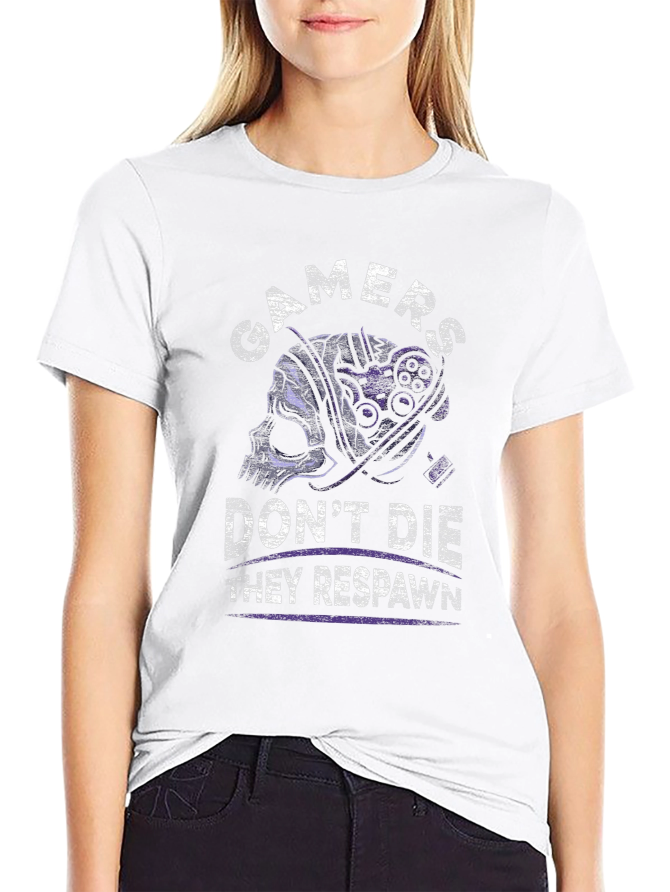 Gamers Dont Die T-Shirt - They Respawn