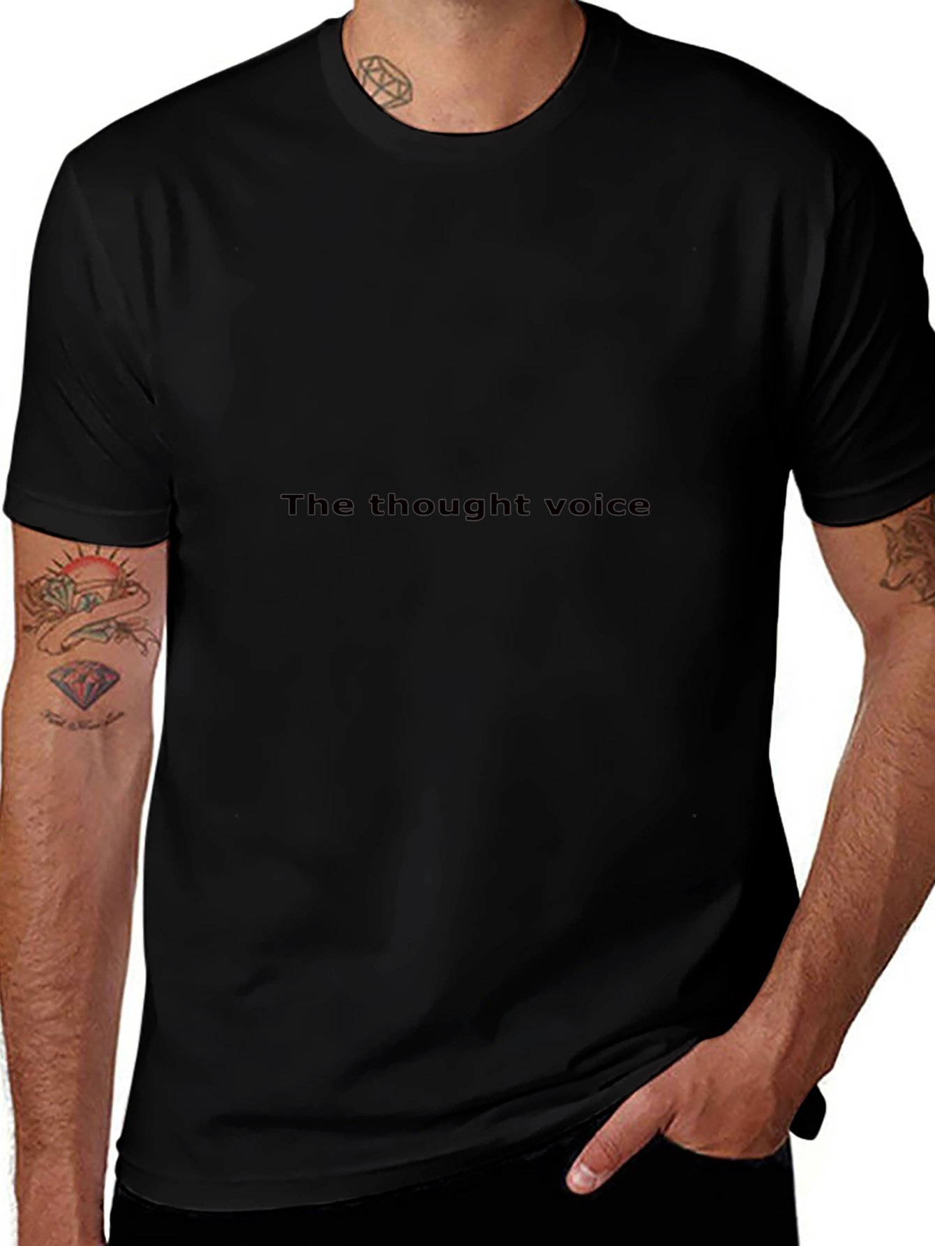 The Thought Voice Black T-Shirt