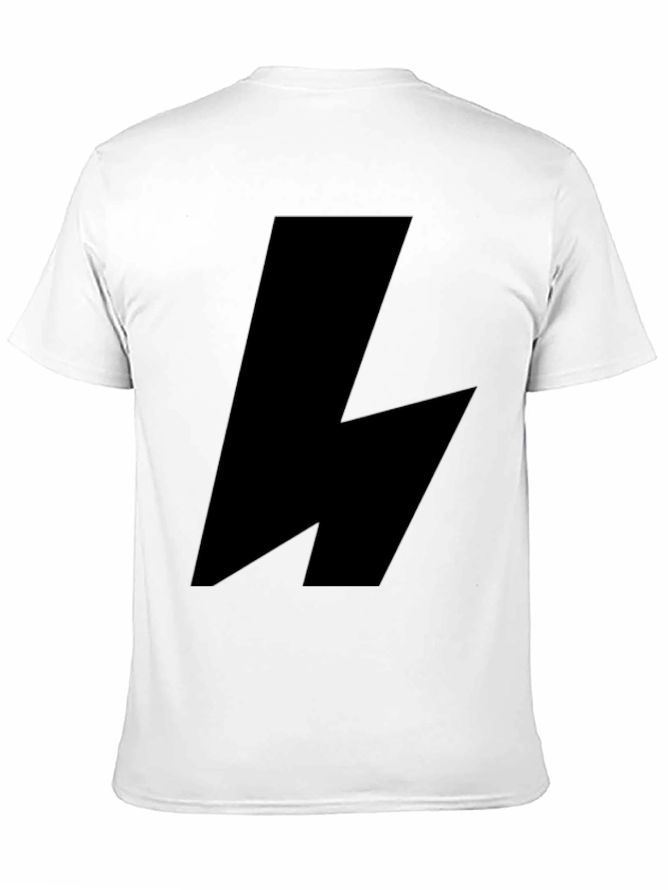 Bold Black Lightning Bolt Graphic Tee