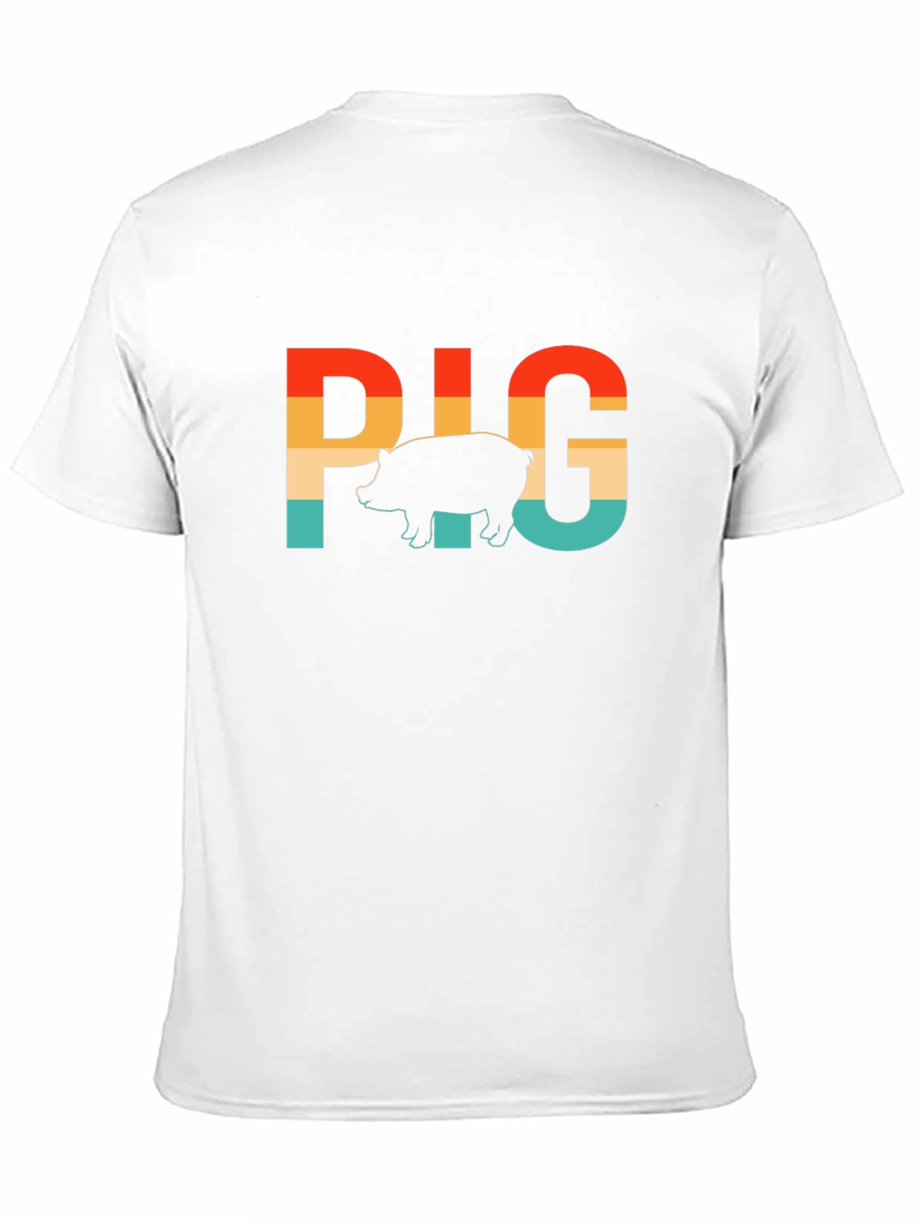 Retro Pig Graphic T-Shirt - Farm Animal Tee