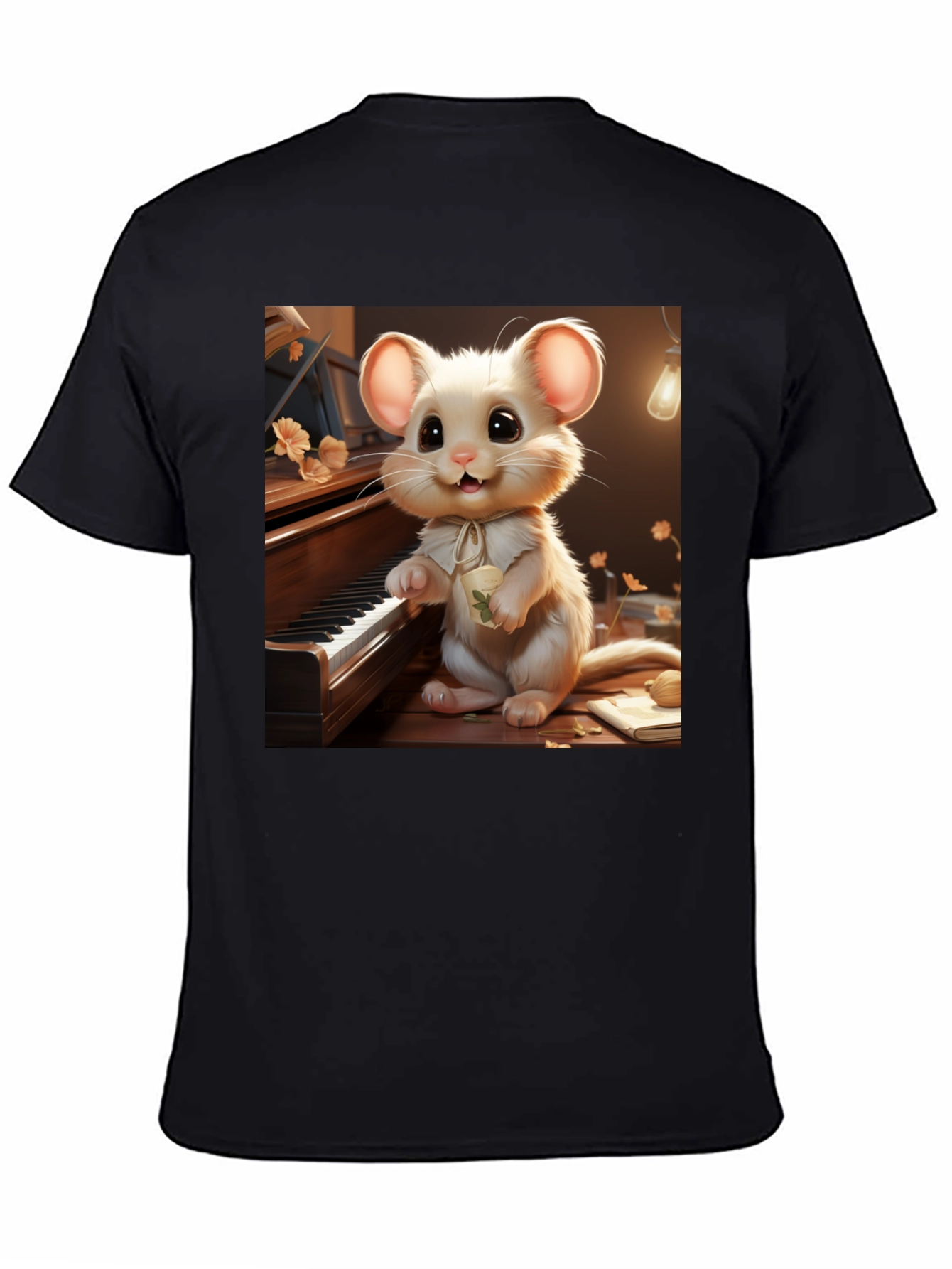Cute Mouse Musician T-Shirt