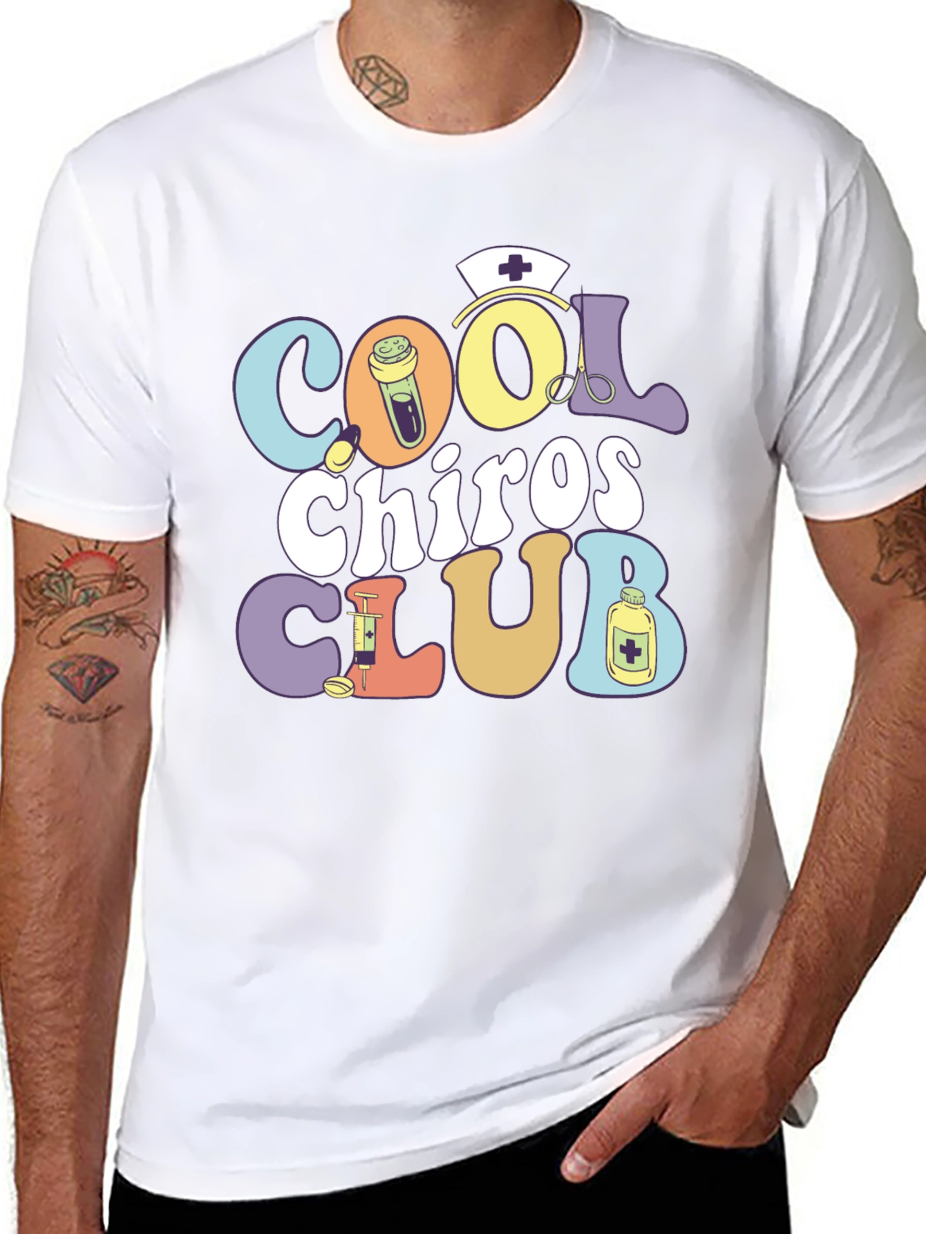 Cool Chiros Club Graphic T-Shirt