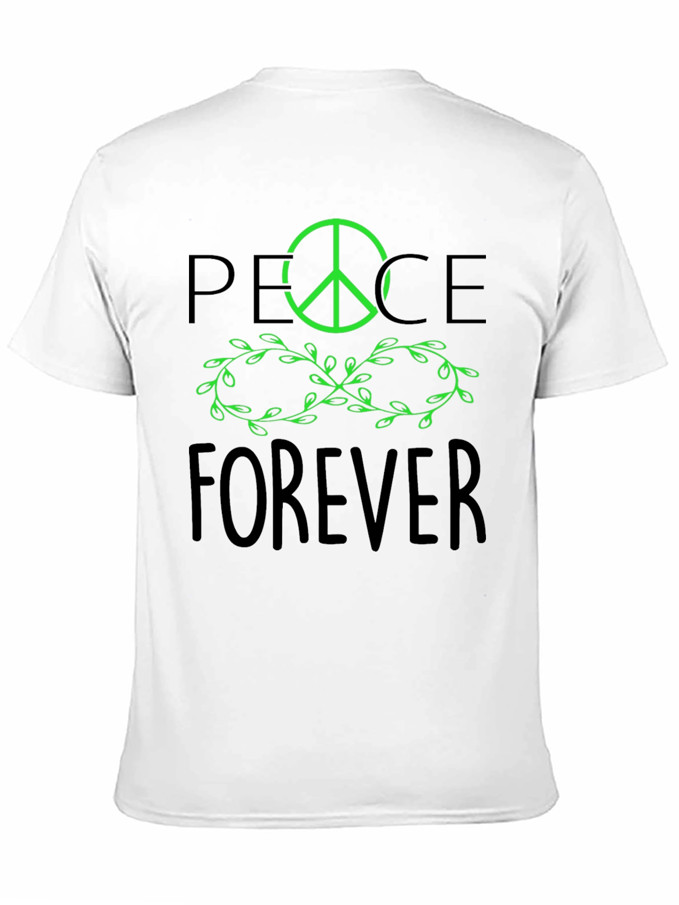 Peace Forever Black Graphic Tee