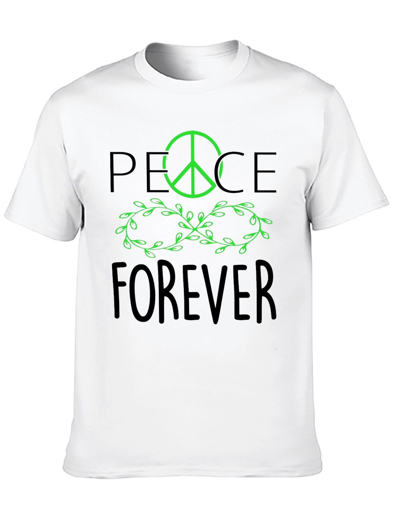 Peace Forever Black Graphic Tee