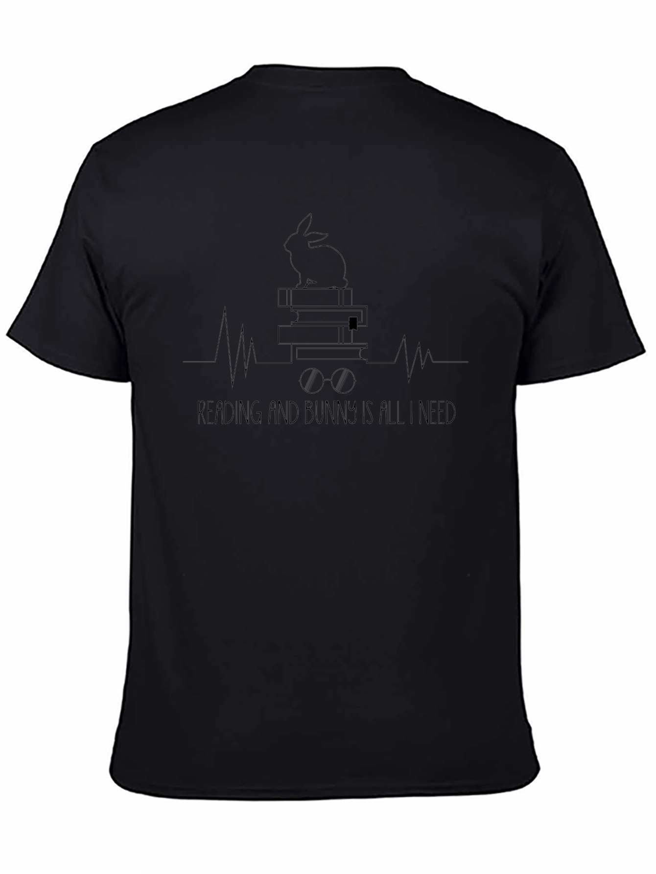 Reading and Bunny is All I Need Graphic T-Shirt