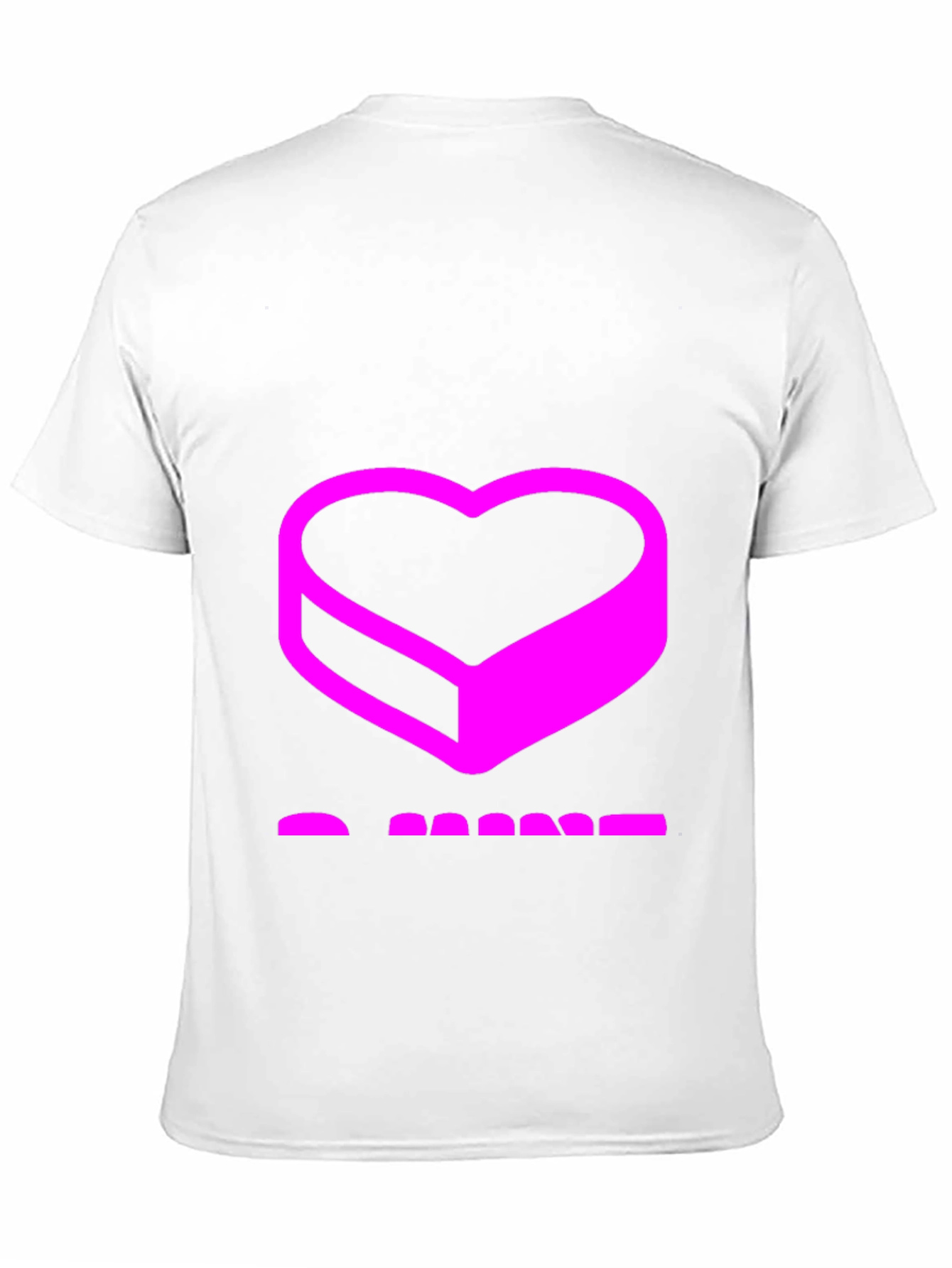Abstract Heart Graphic Black T-Shirt