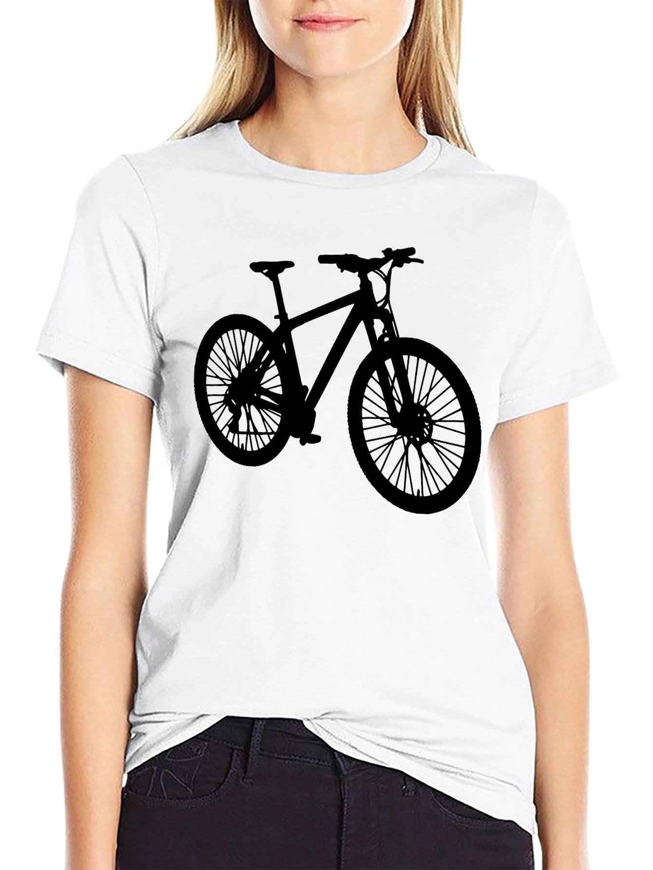 Mountain Bike Silhouette Black T-Shirt