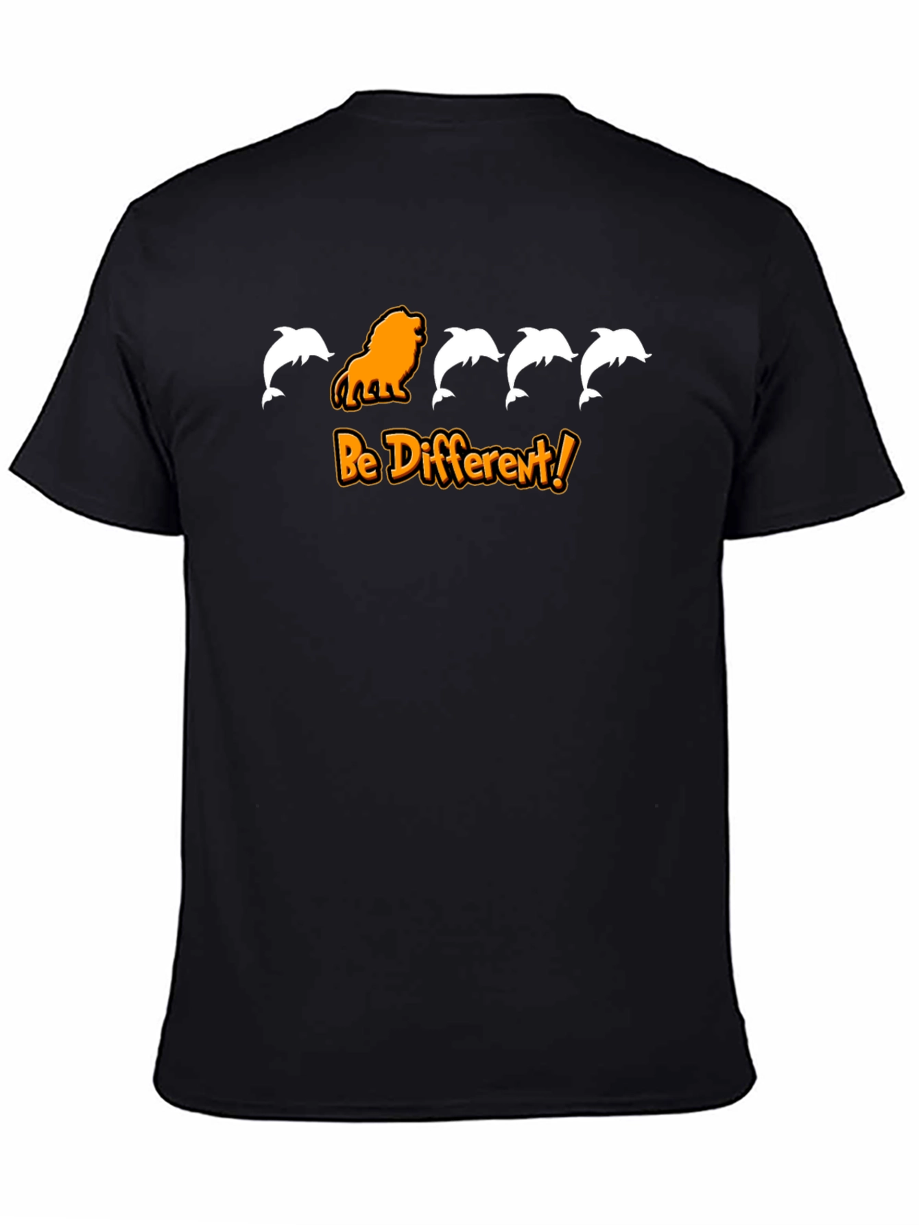 Be Different Graphic Tee - Lion and Dolphins