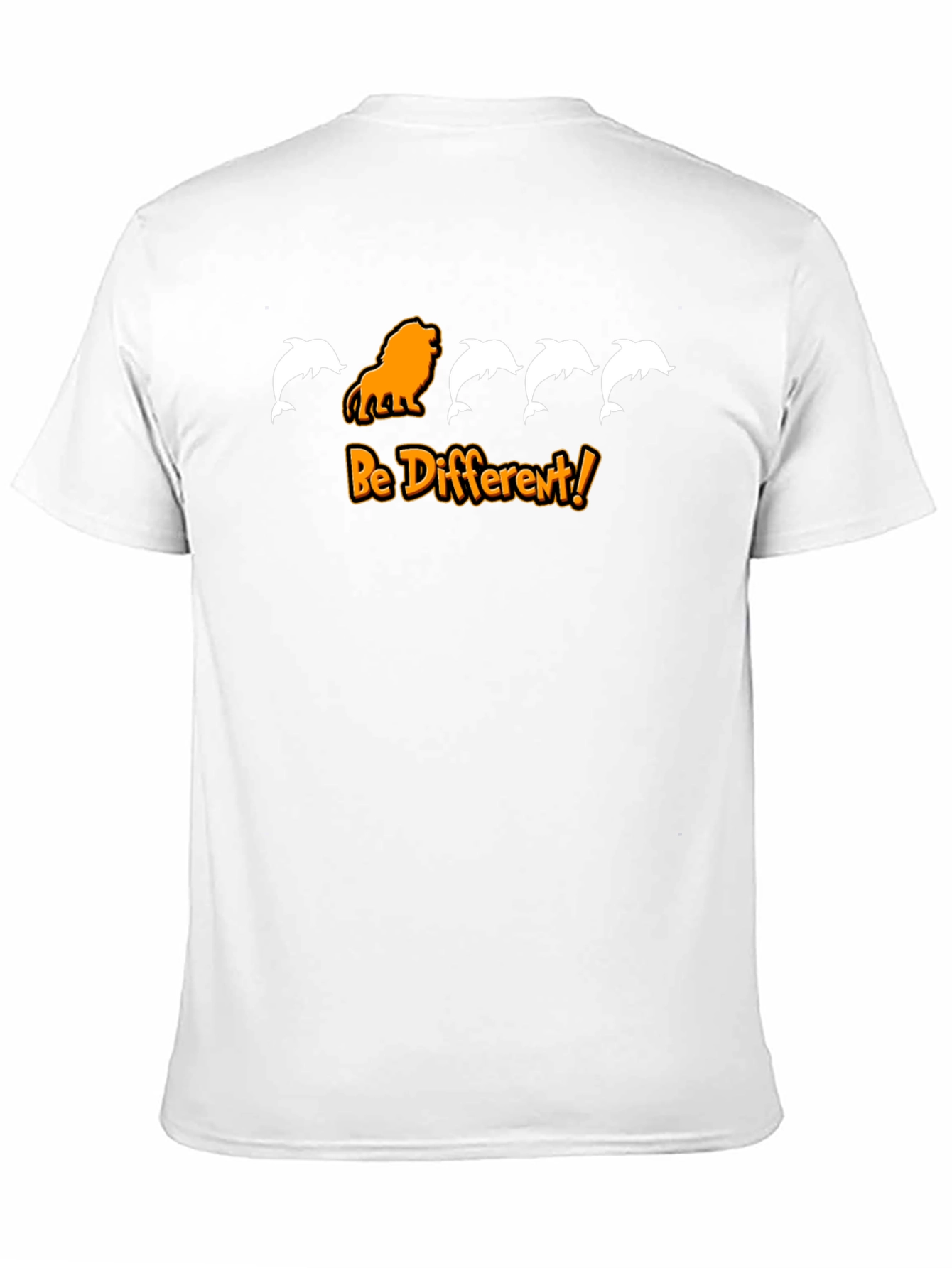 Be Different Graphic Tee - Lion and Dolphins