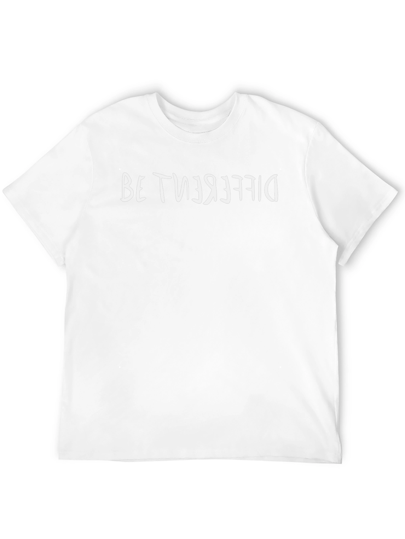 Reversed Be Different Black Crew Neck T-Shirt
