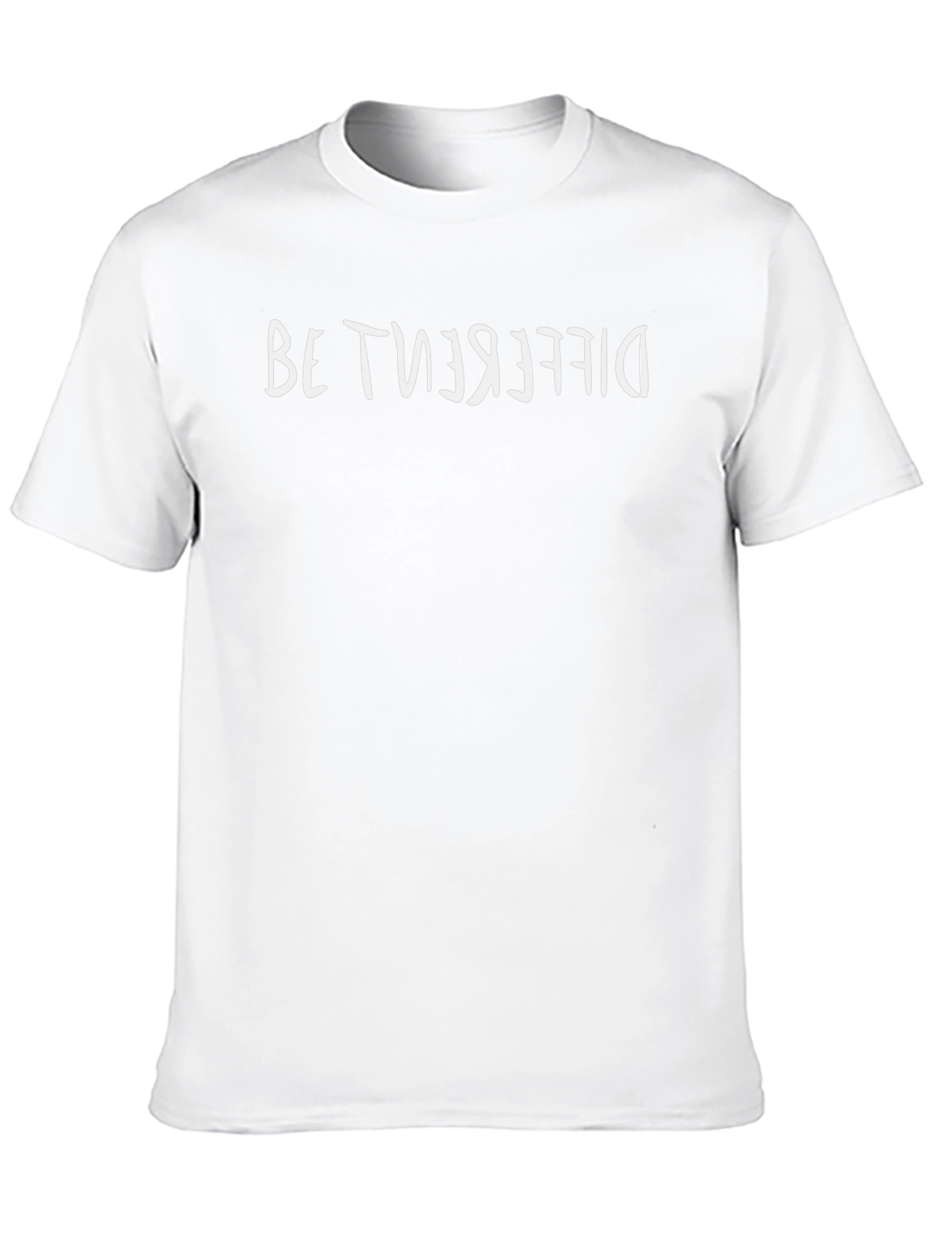 Reversed Be Different Black Crew Neck T-Shirt
