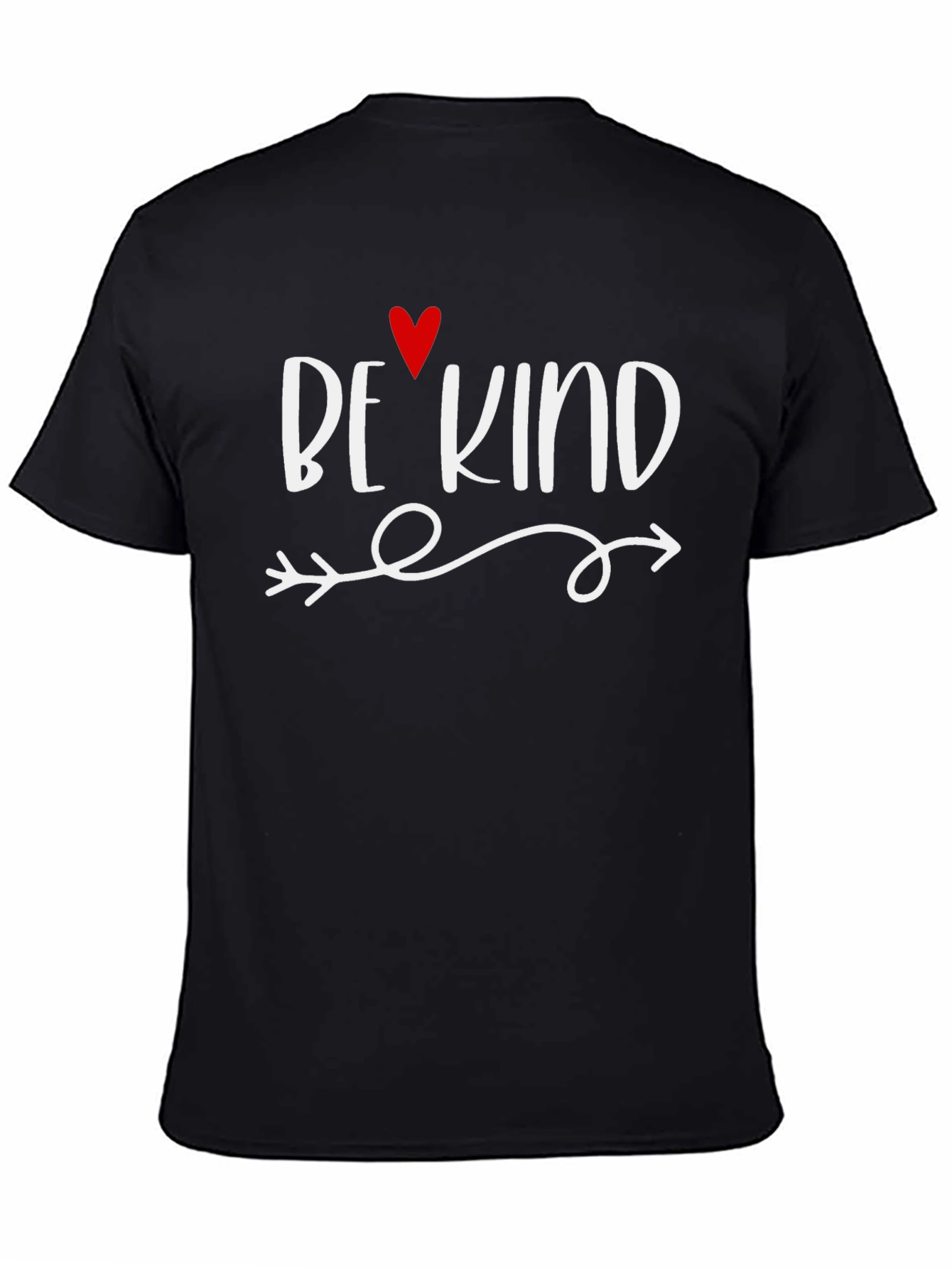 Be Kind Arrow Heart Graphic Tee - Black