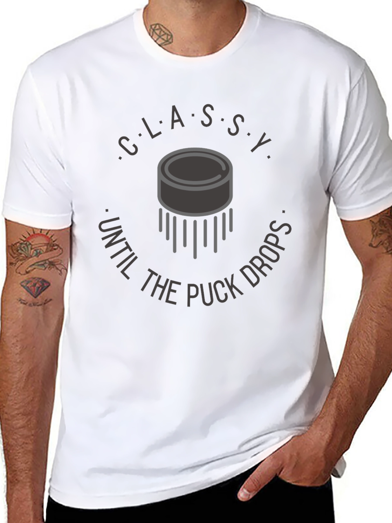 Classy Until The Puck Drops T-Shirt