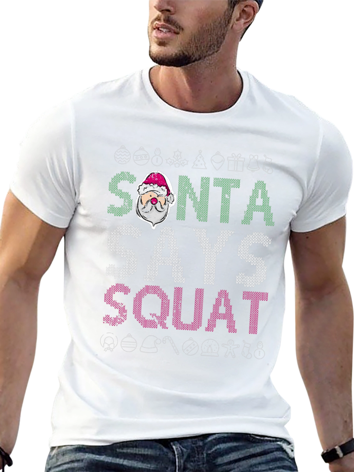 Santa Says Squat Christmas T-Shirt