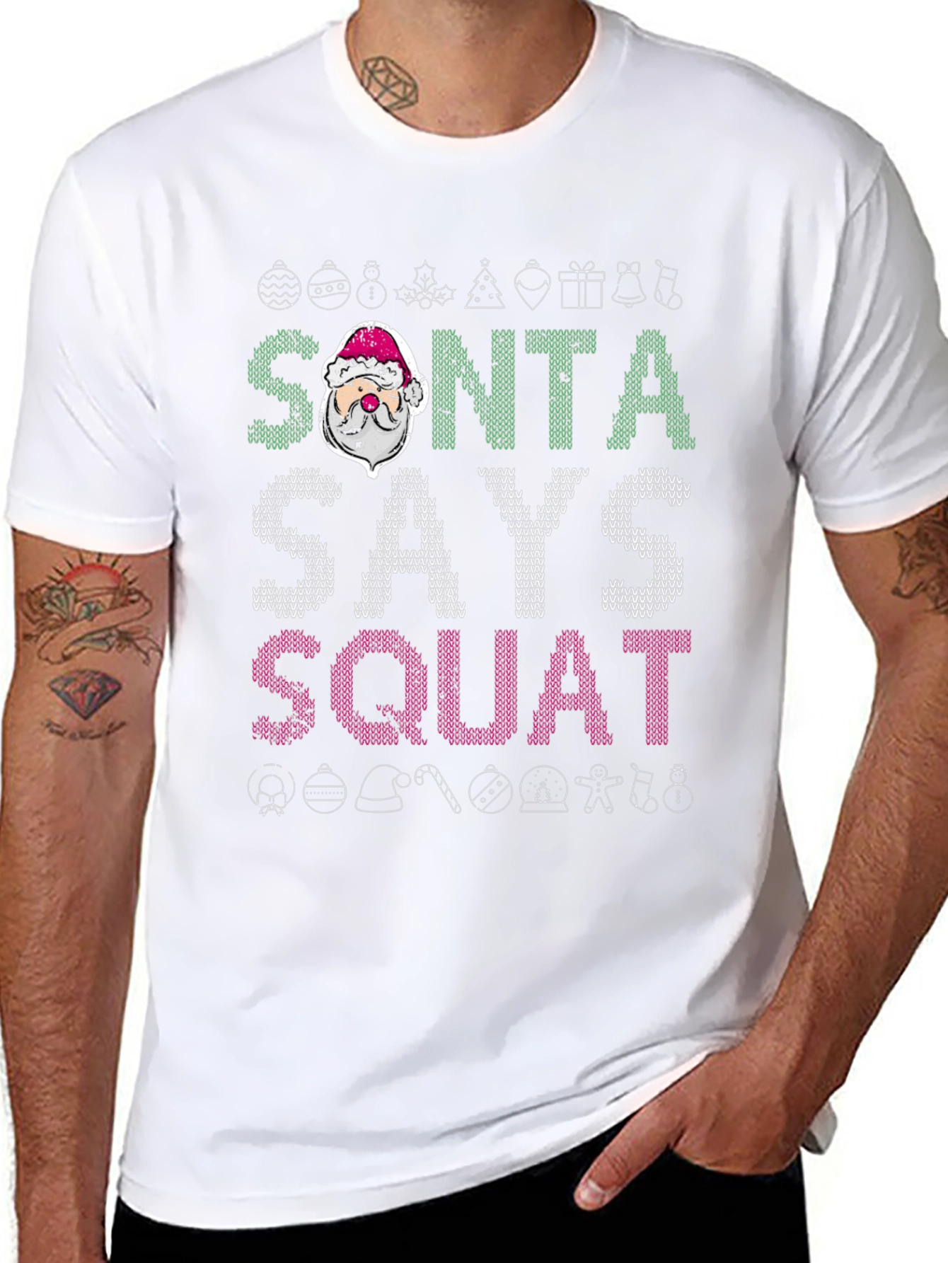 Santa Says Squat Christmas T-Shirt