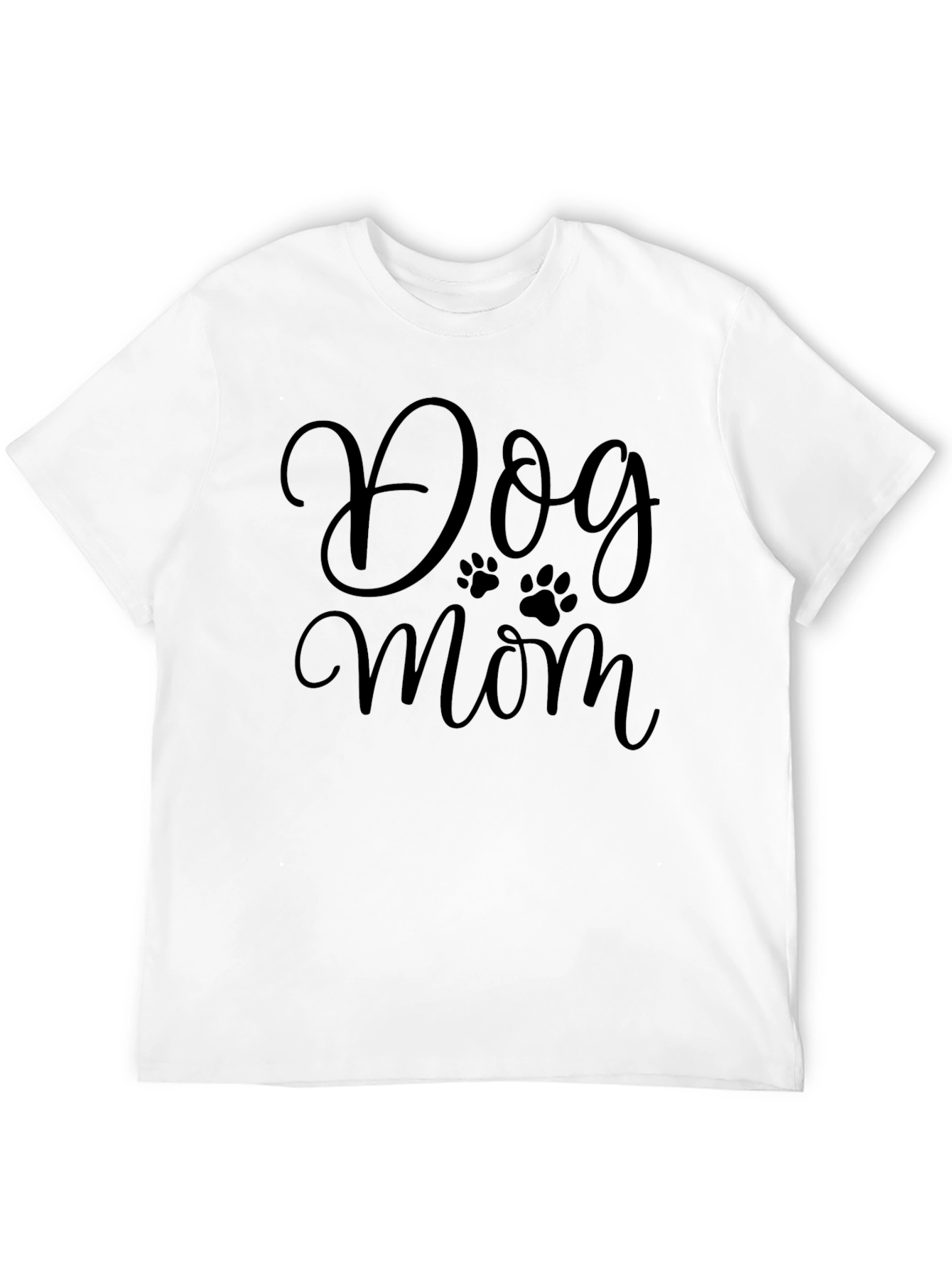 Dog Mom Black Graphic T-Shirt