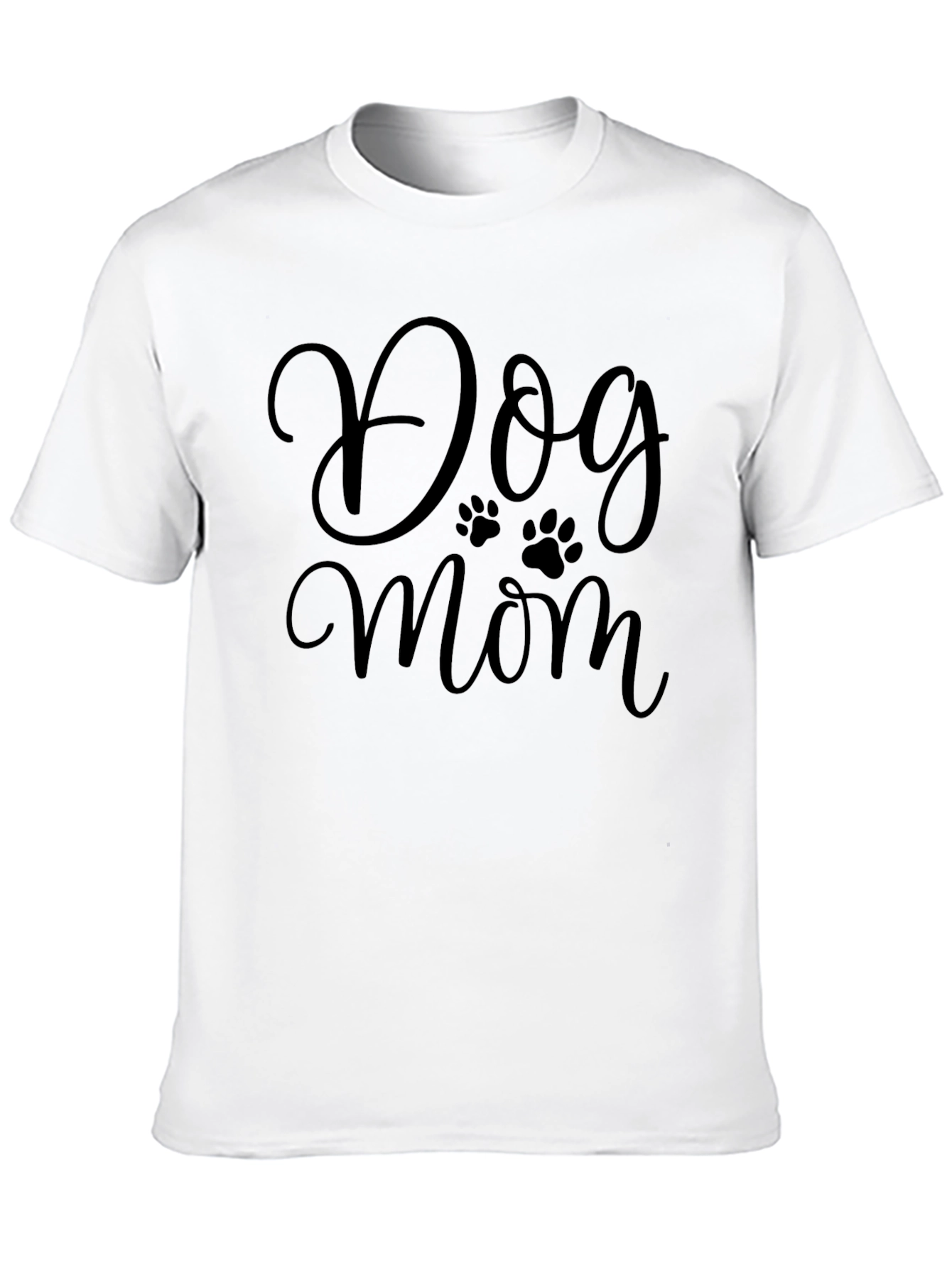 Dog Mom Black Graphic T-Shirt