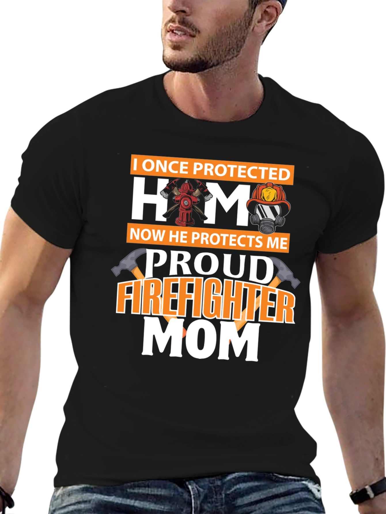 Proud Firefighter Mom T-Shirt