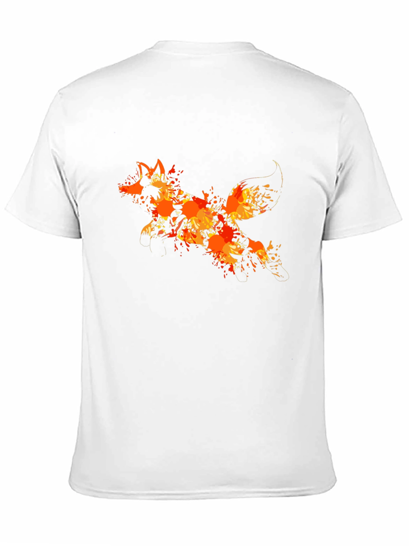 Fiery Fox Graphic Tee - Black Cotton Blend