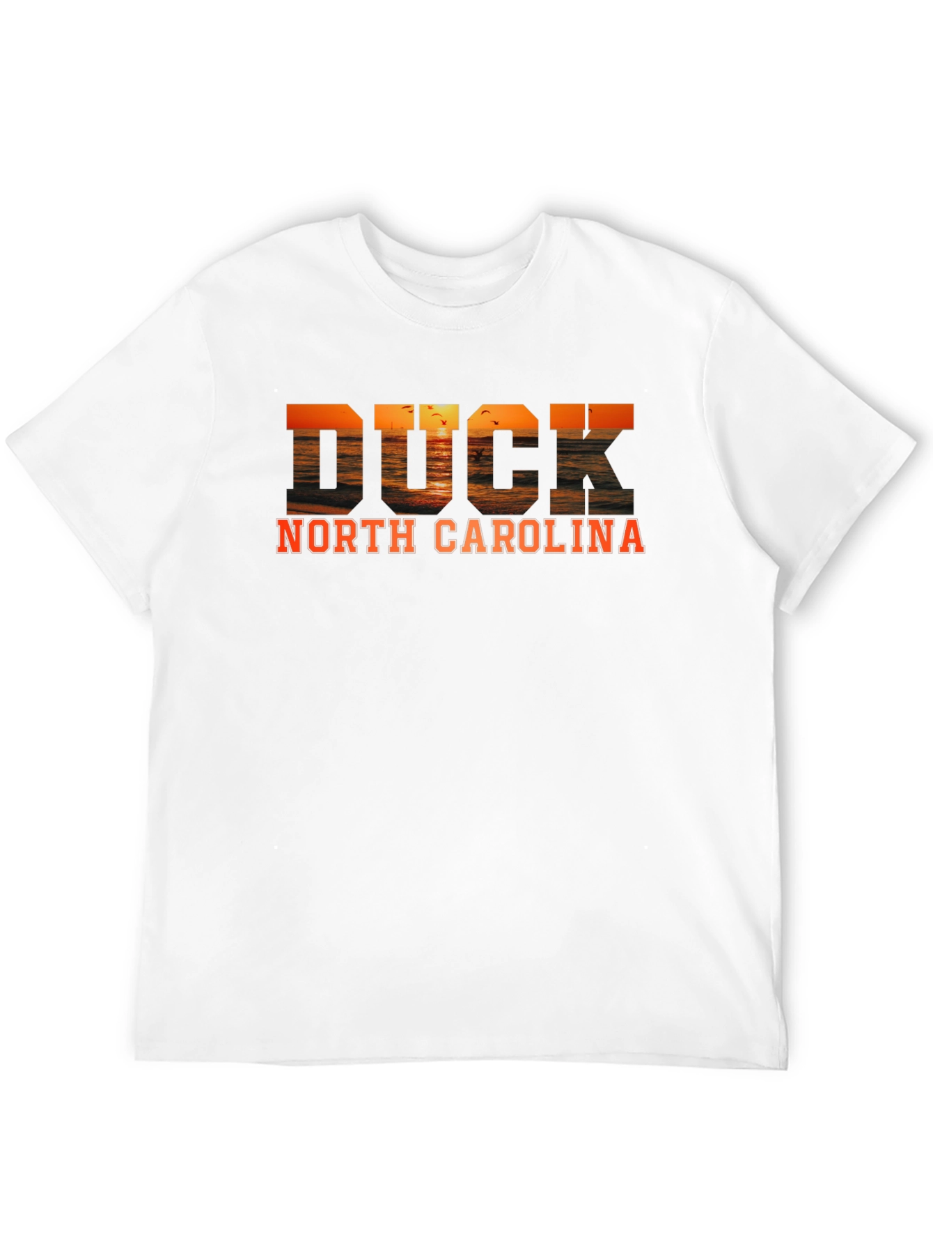 Duck North Carolina Sunset Graphic T-Shirt