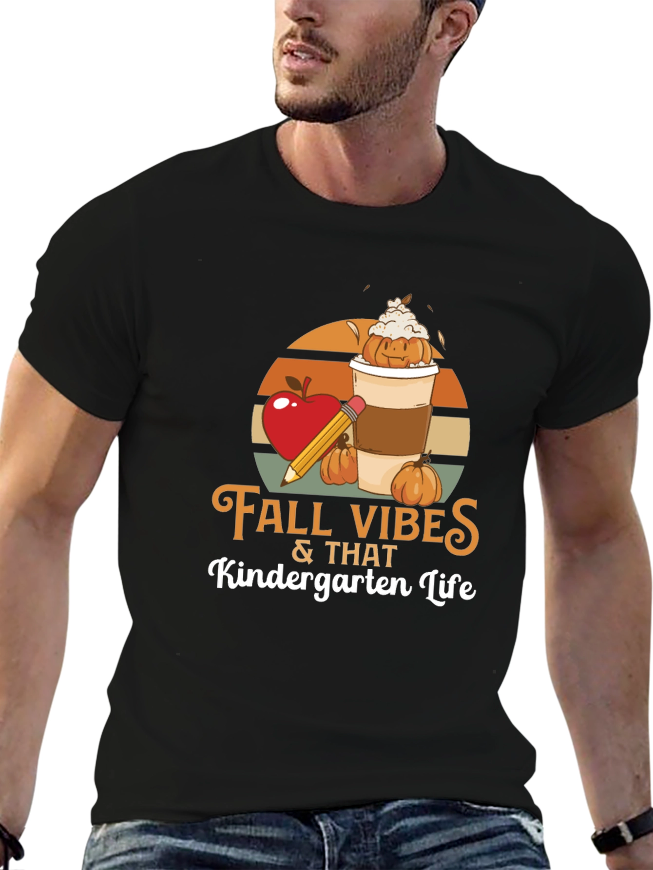 Fall Vibes Kindergarten Life T-Shirt