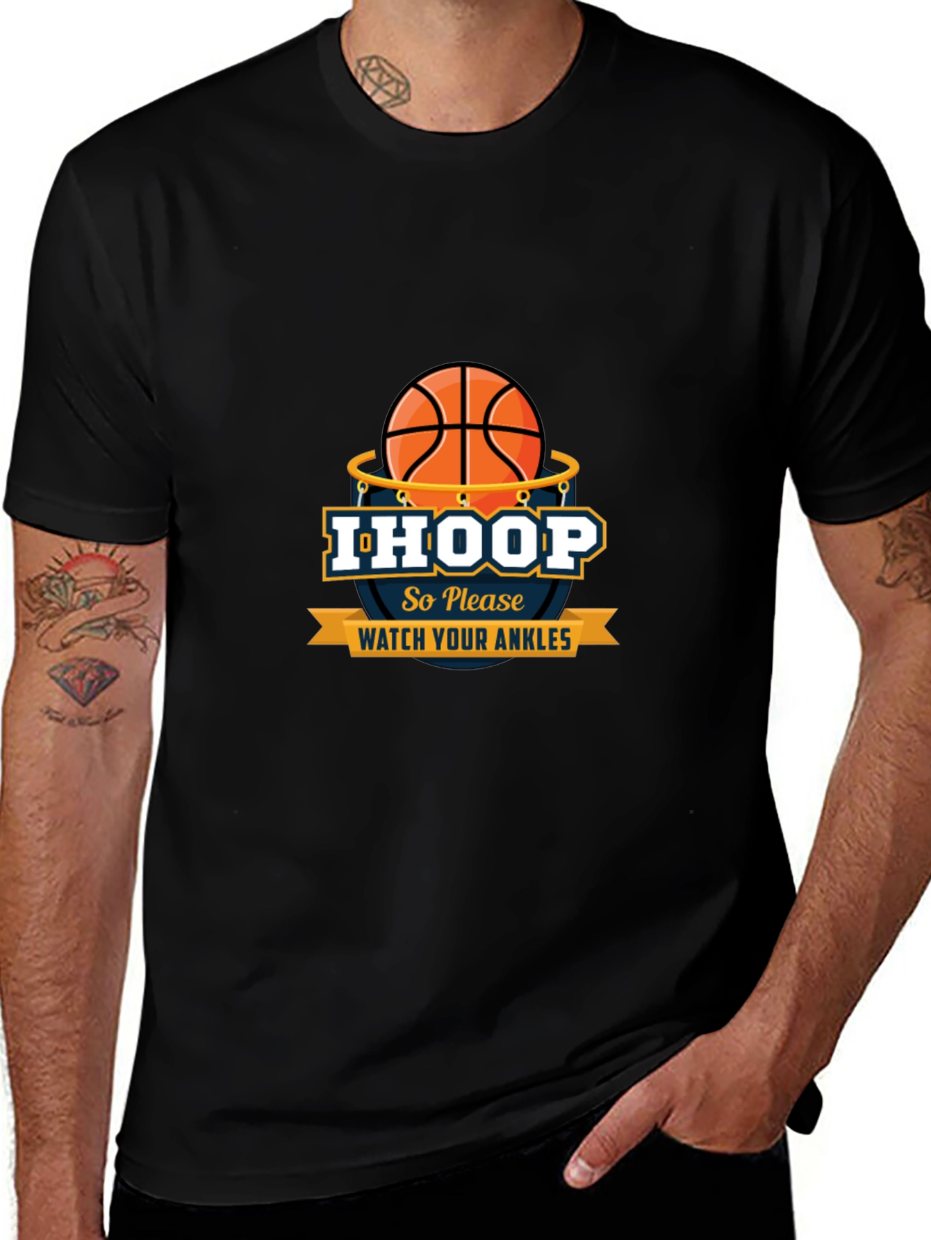 I Hoop So Please Watch Your Ankles Graphic T-Shirt