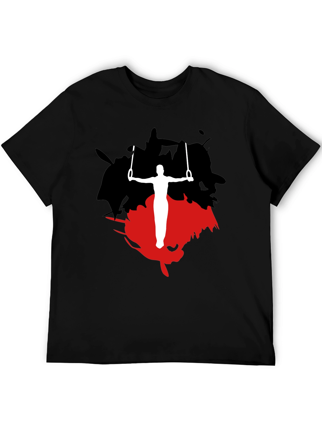 Gymnast Rings Graphic Tee - Black