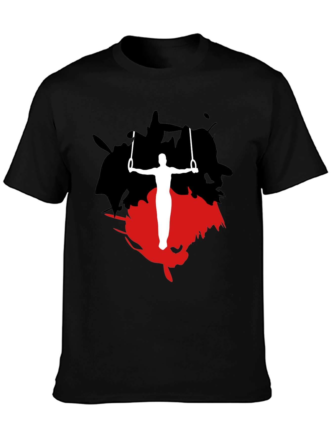 Gymnast Rings Graphic Tee - Black