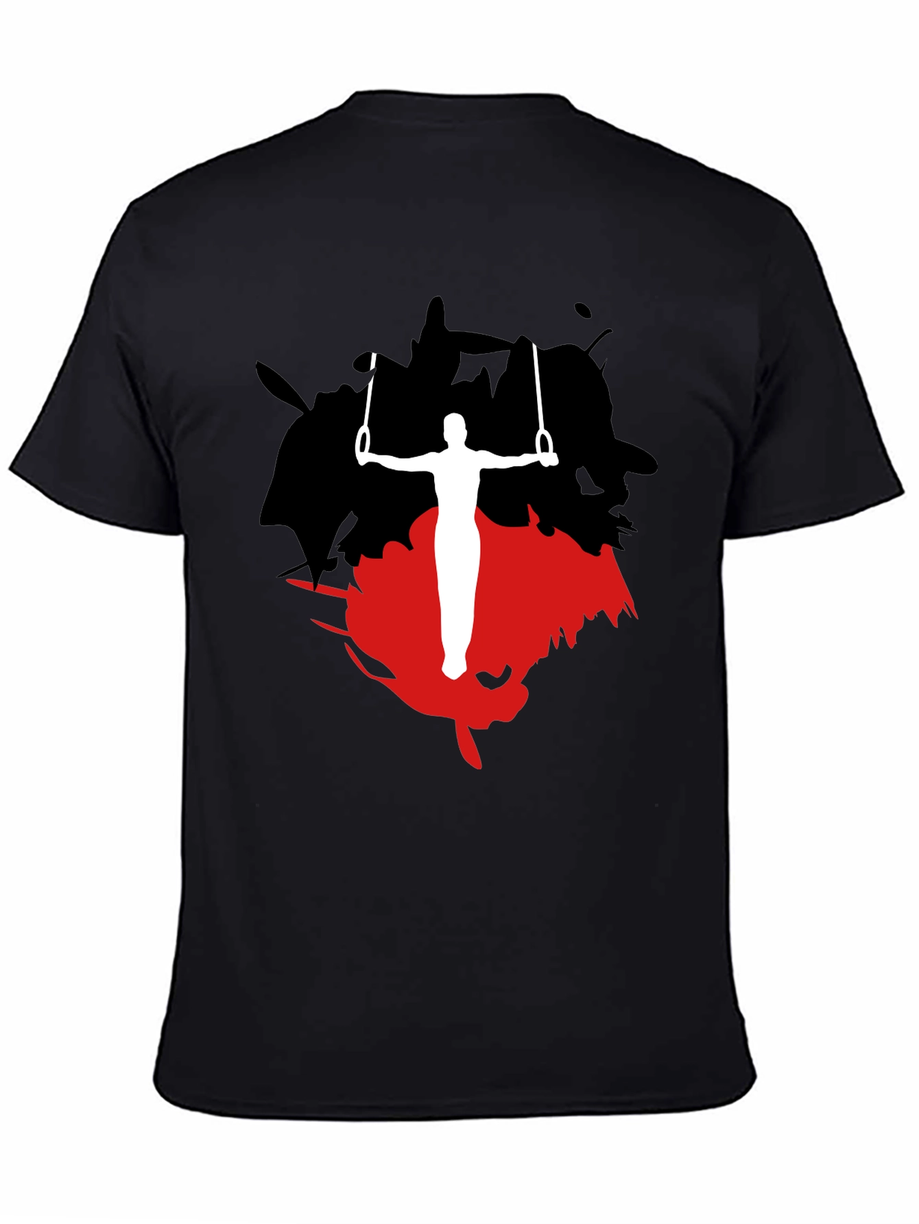 Gymnast Rings Graphic Tee - Black