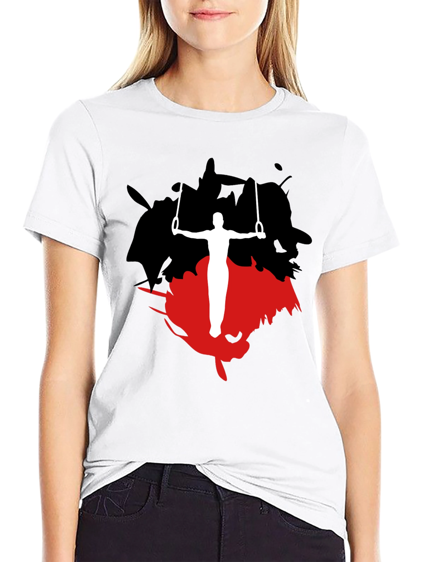 Gymnast Rings Graphic Tee - Black