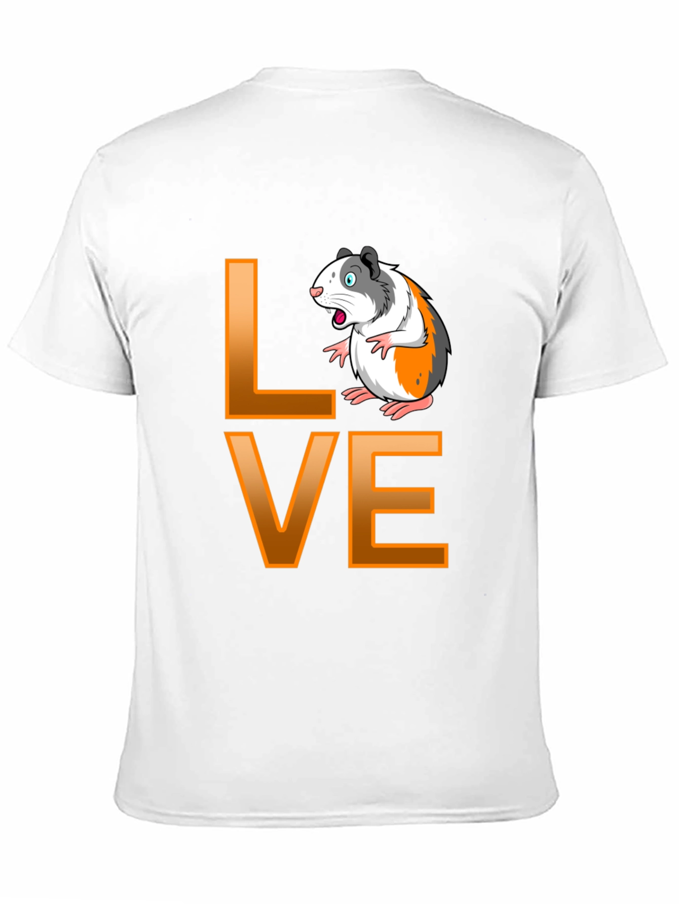 Guinea Pig Love Graphic T-Shirt - Black
