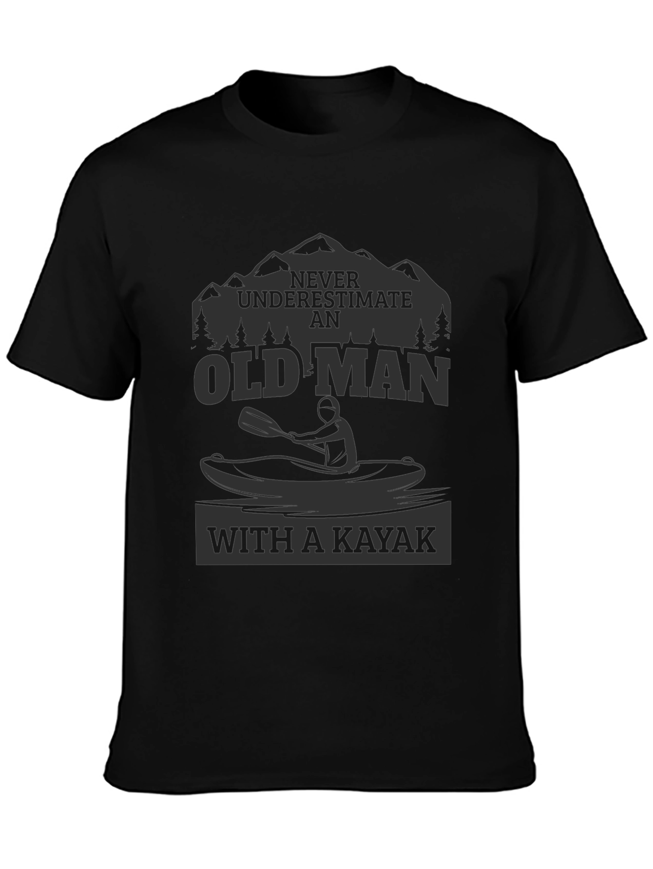 Old Man Kayak T-Shirt - Adventure Ready!