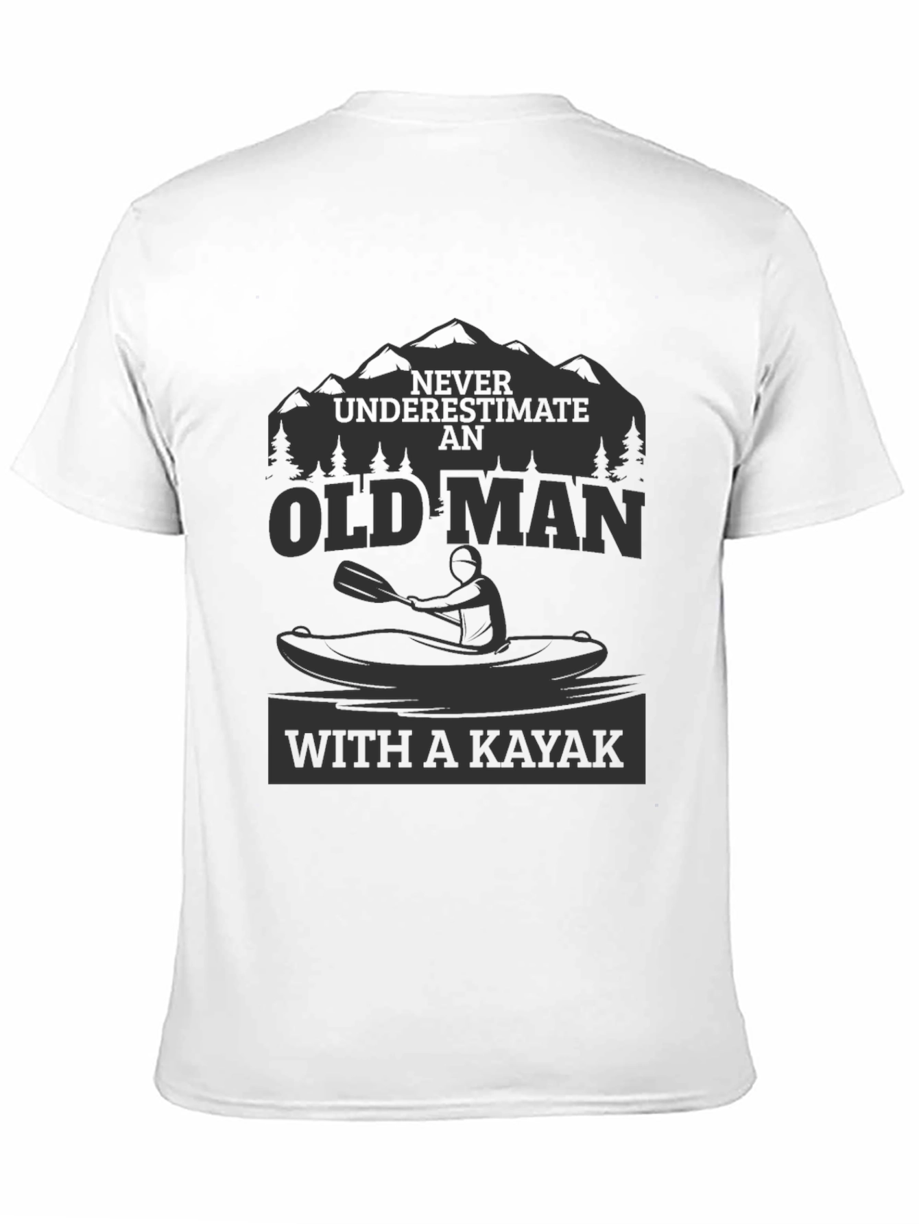 Old Man Kayak T-Shirt - Adventure Ready!