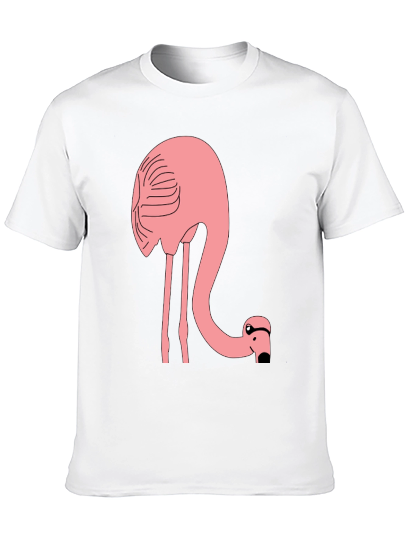 Flamingo T-Shirt - Black Cotton Tee