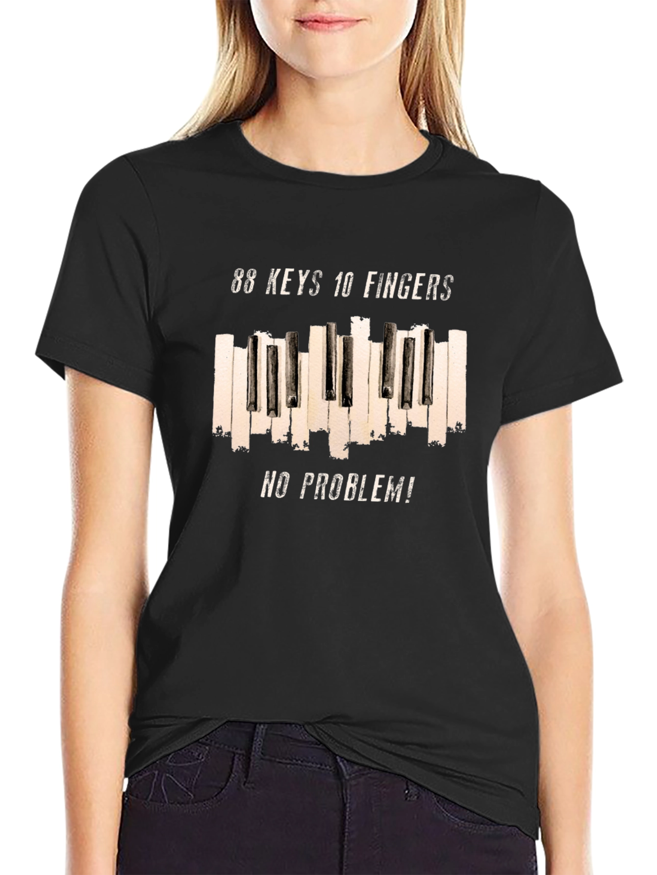 88 Keys 10 Fingers No Problem T-Shirt