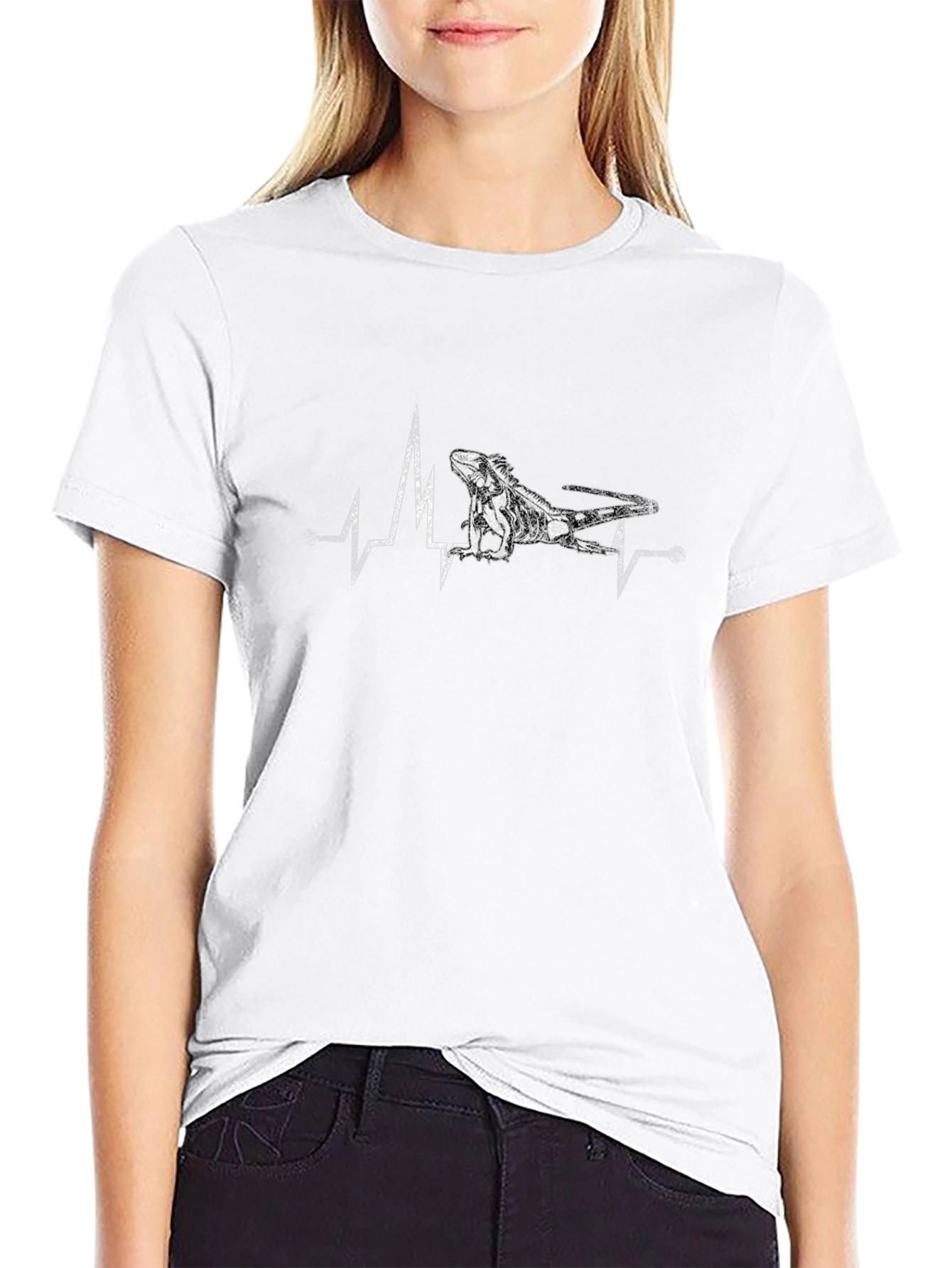 Iguana Heartbeat T-Shirt - Cool Reptile Tee