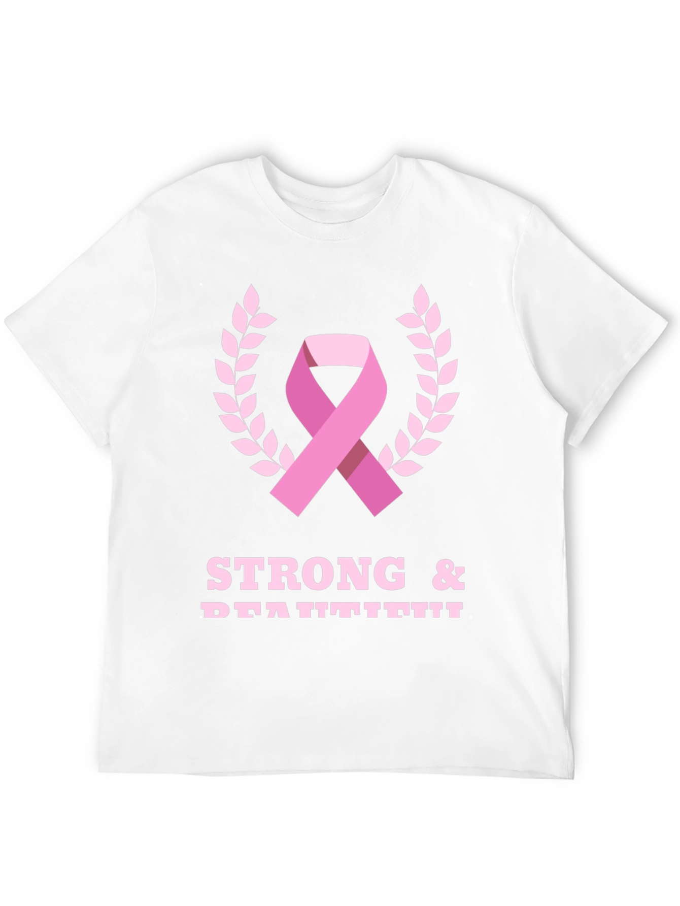 Strong & Beautiful Breast Cancer Awareness Ribbon T-Shirt