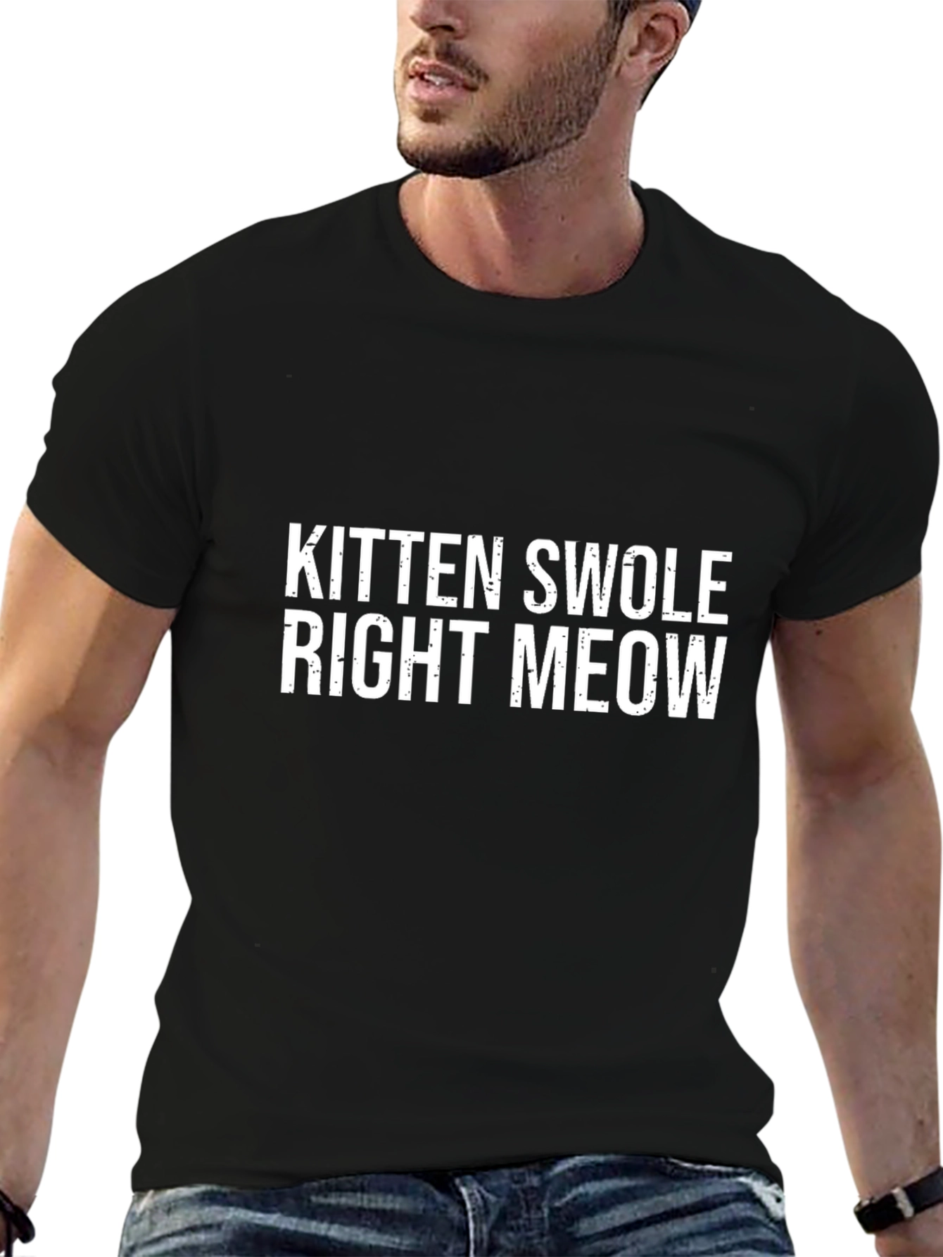 Kitten Swole T-Shirt - Funny Workout Tee