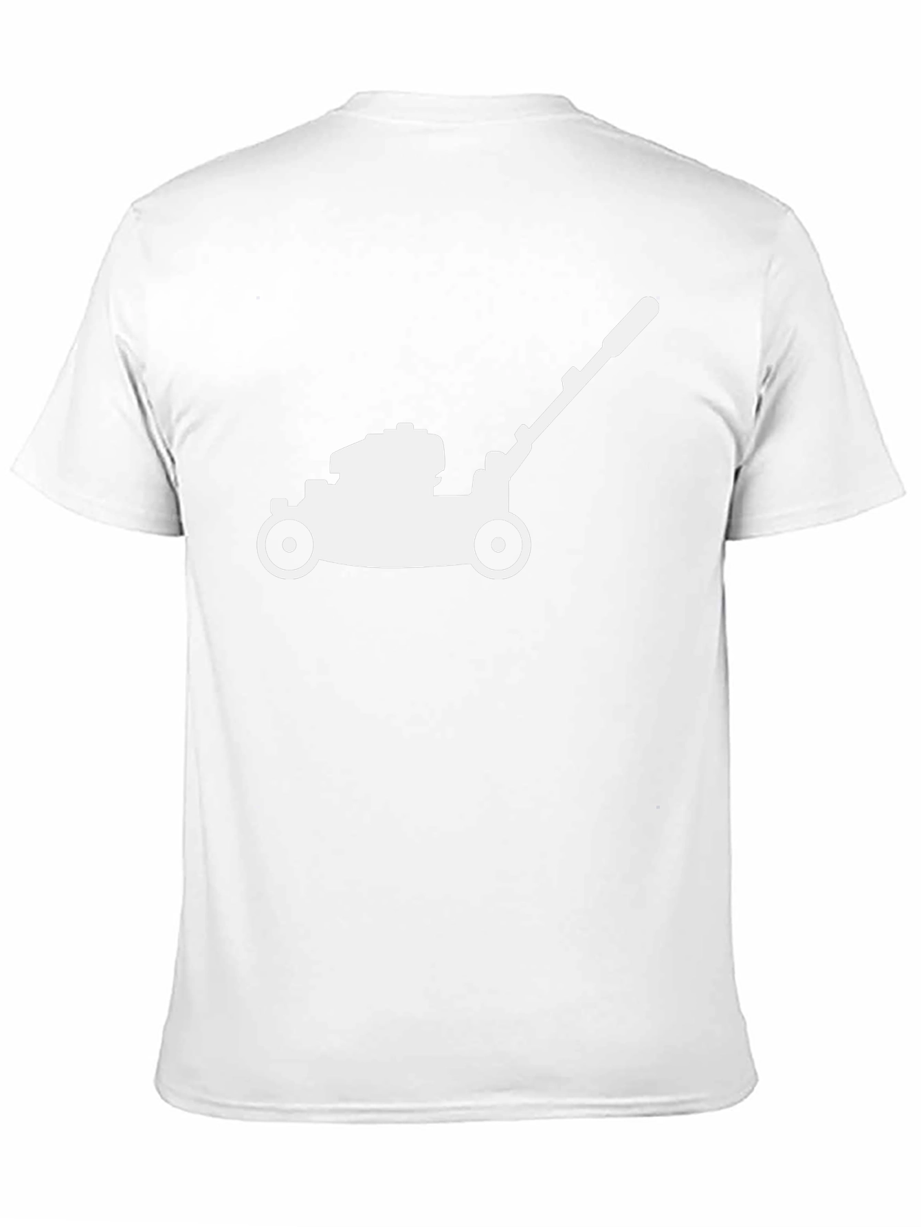 Lawn Mower Graphic Tee - Black Cotton T-Shirt
