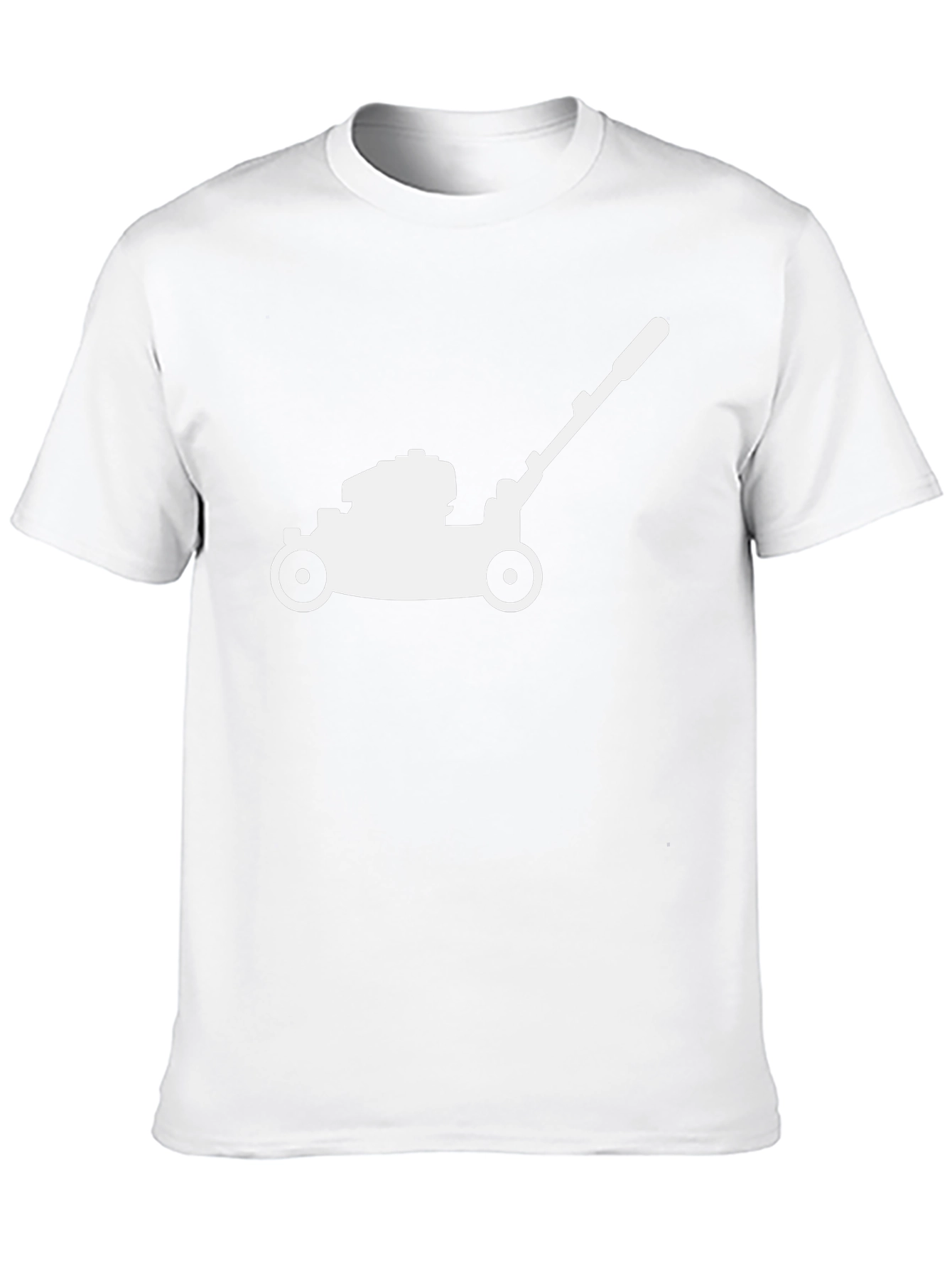 Lawn Mower Graphic Tee - Black Cotton T-Shirt
