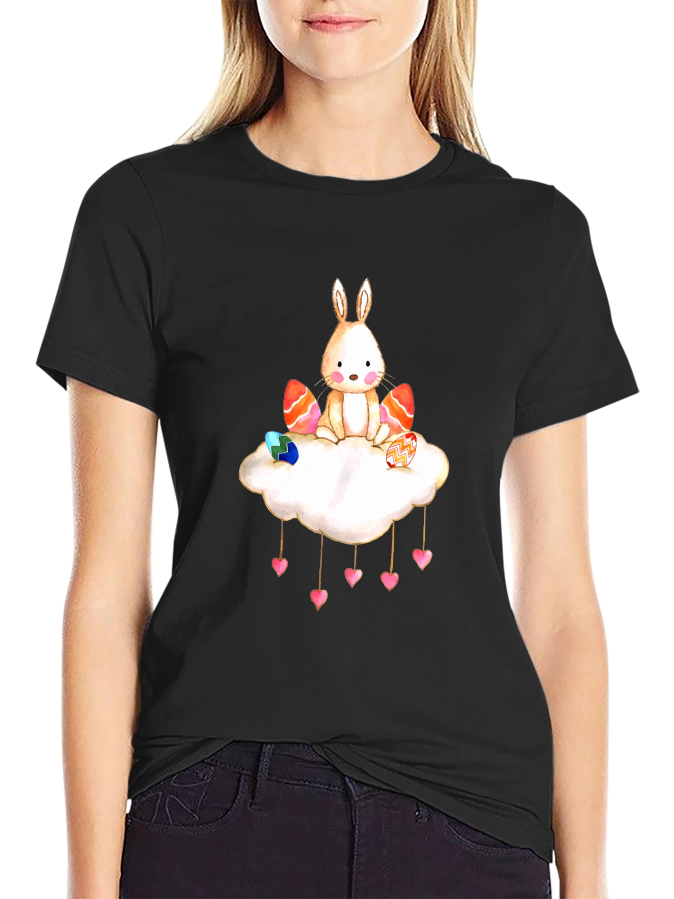 Cute Bunny on Cloud T-Shirt