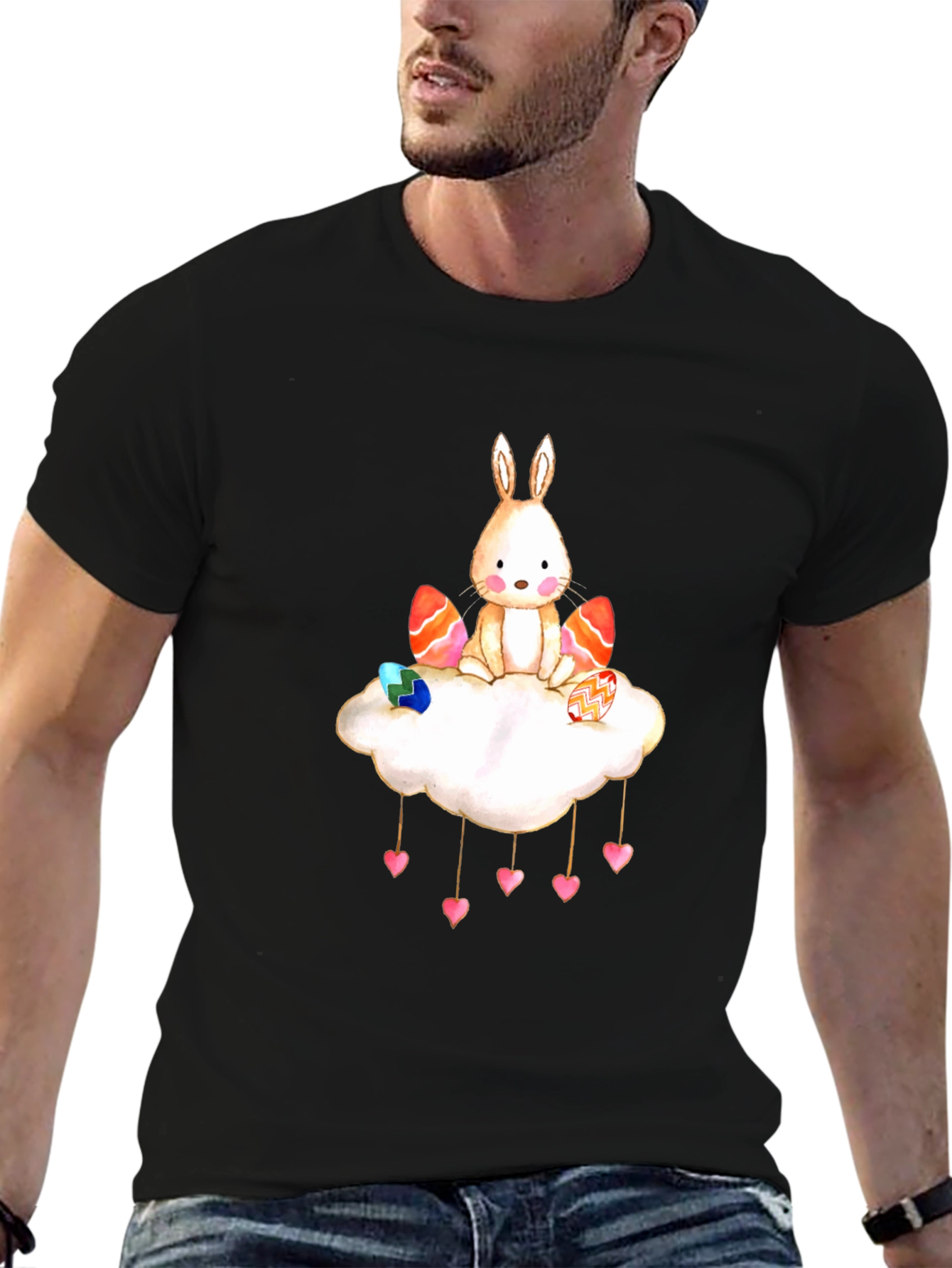 Cute Bunny on Cloud T-Shirt